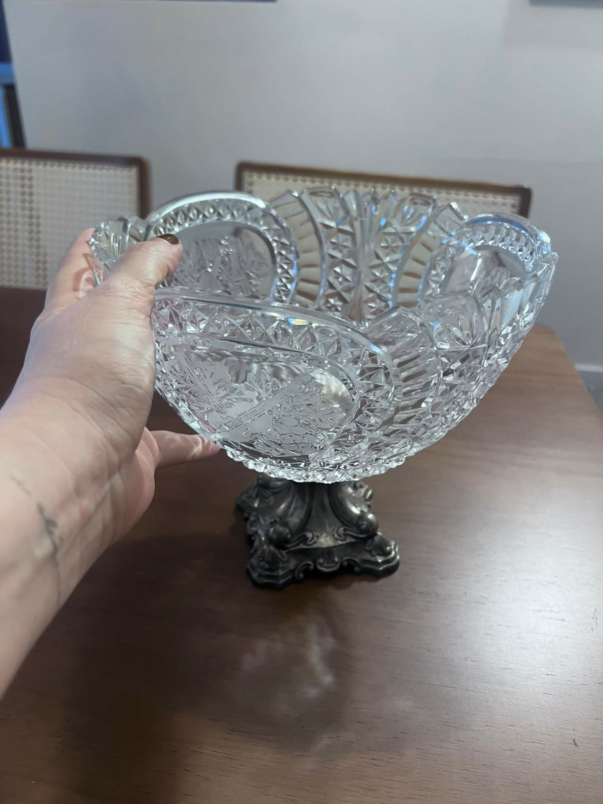 Fruteira / Centro de mesa em cristal