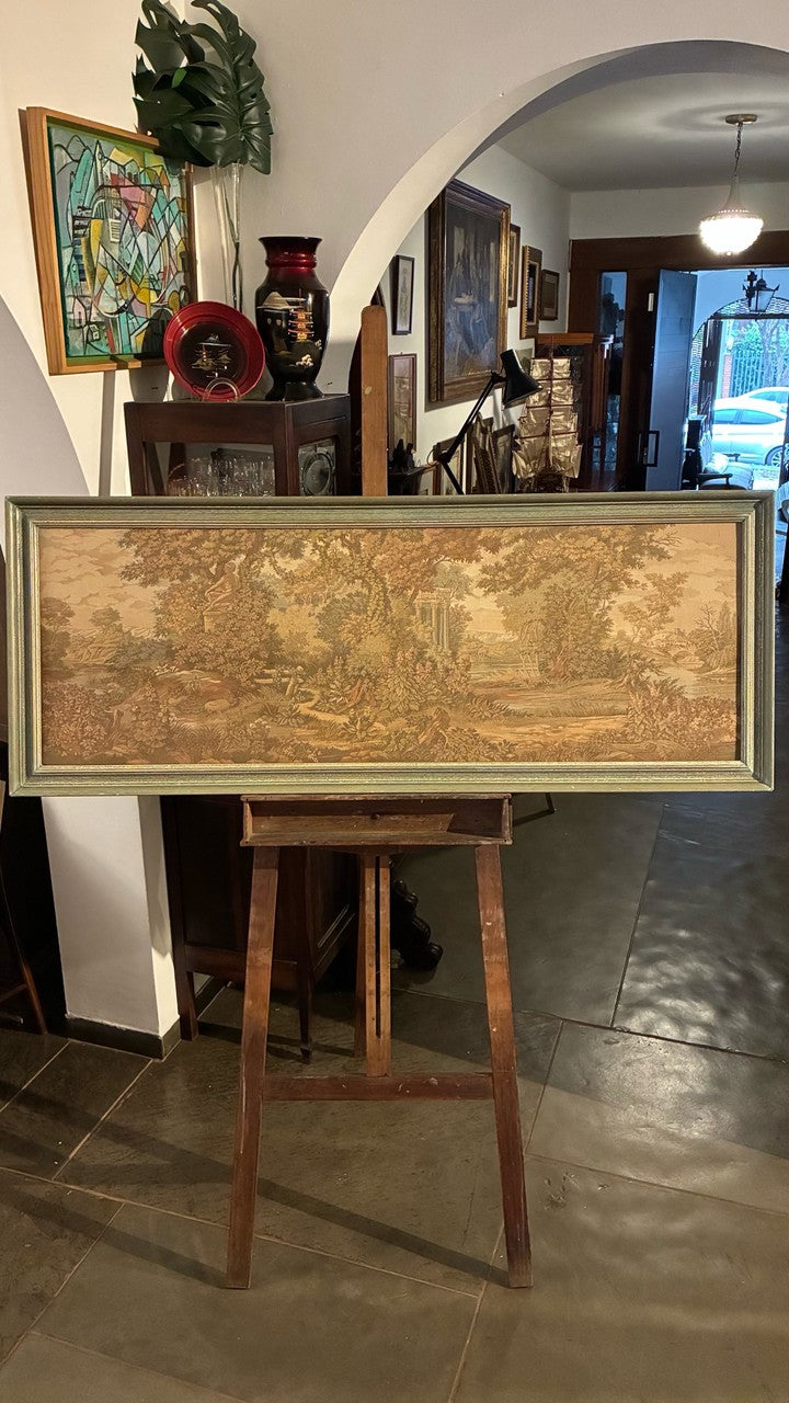 Quadro Tapeçaria antiga com Cena de Paisagem