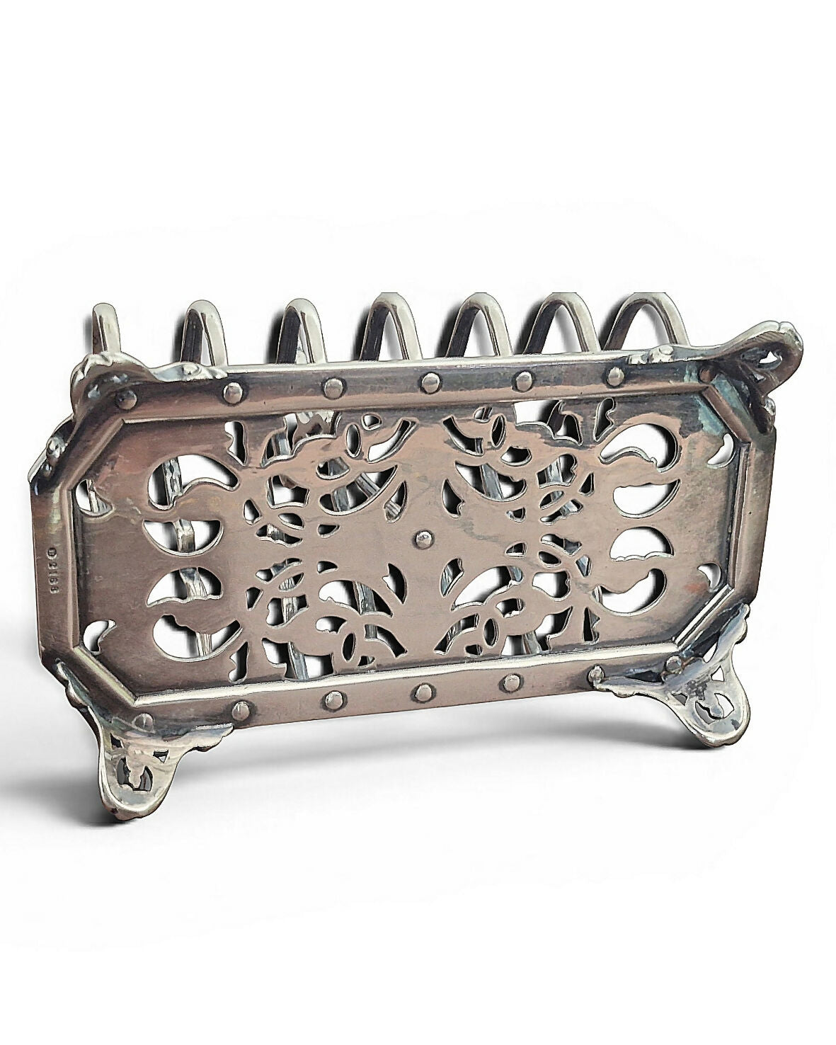 Toast Rack em banho de prata (suporte para torradas)