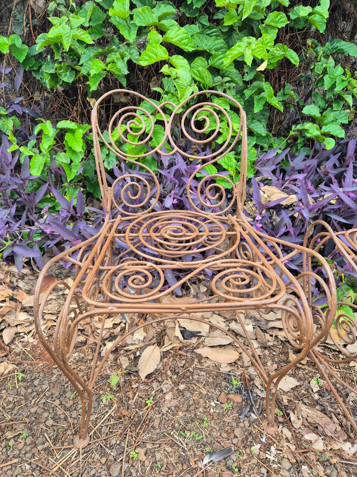 Conjunto de jardim vintage