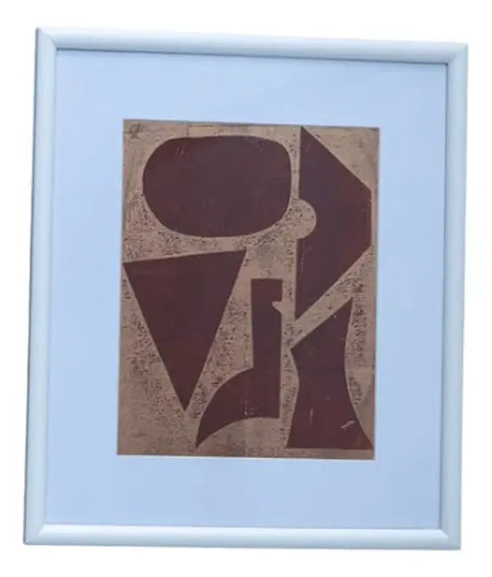 Quadro Decorativo Abstrato 38 X 28 Fragmentos Do Vinho - 122