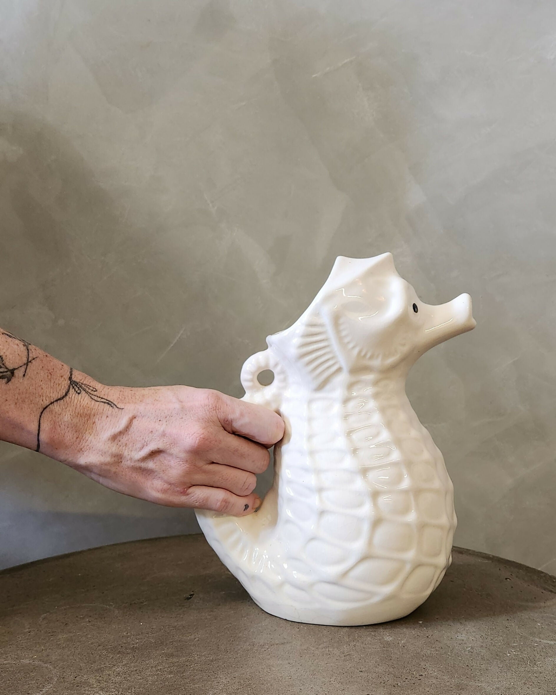 Jarra / Vaso Cavalo Marinho