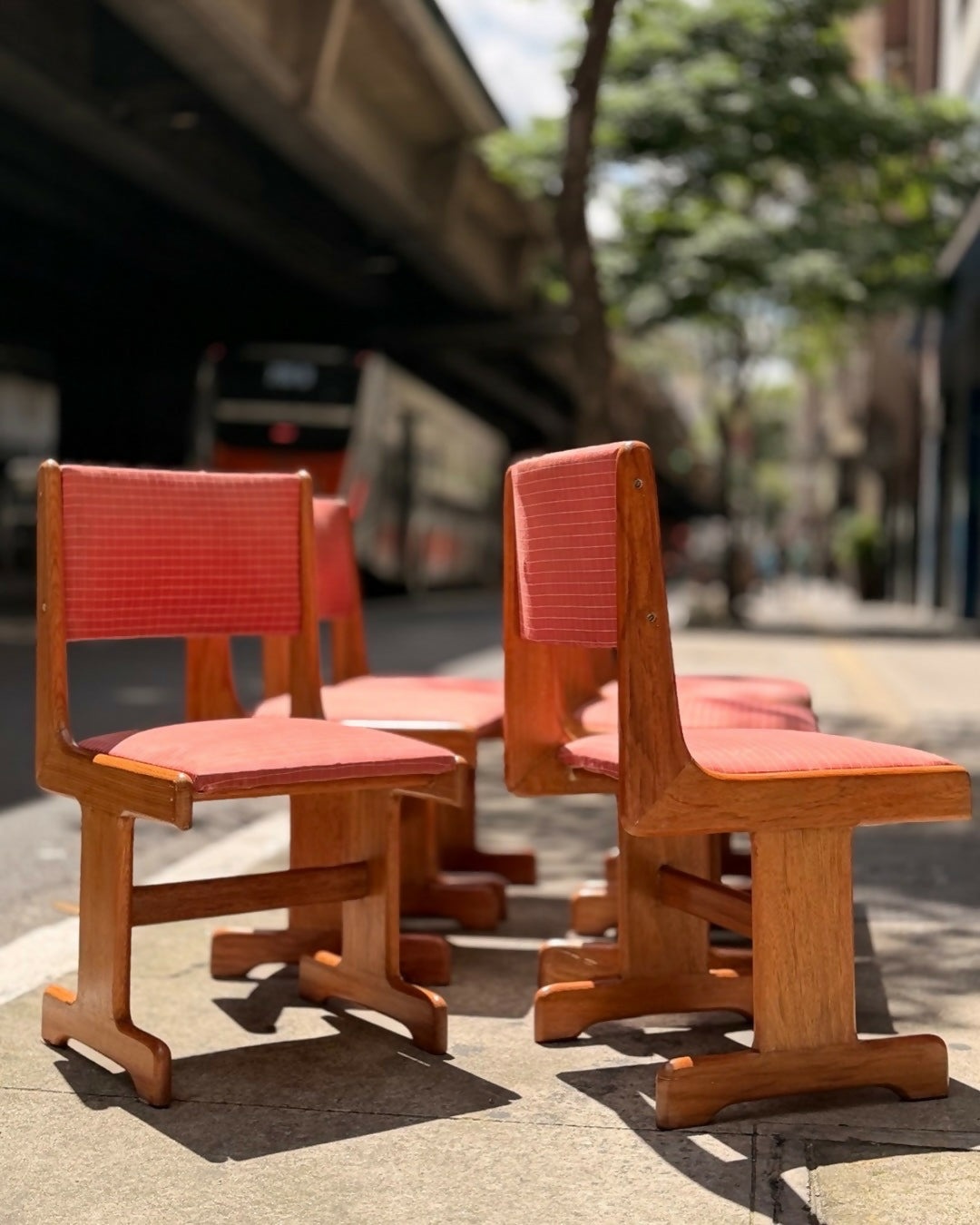 Conjunto 6 cadeiras 60/70s