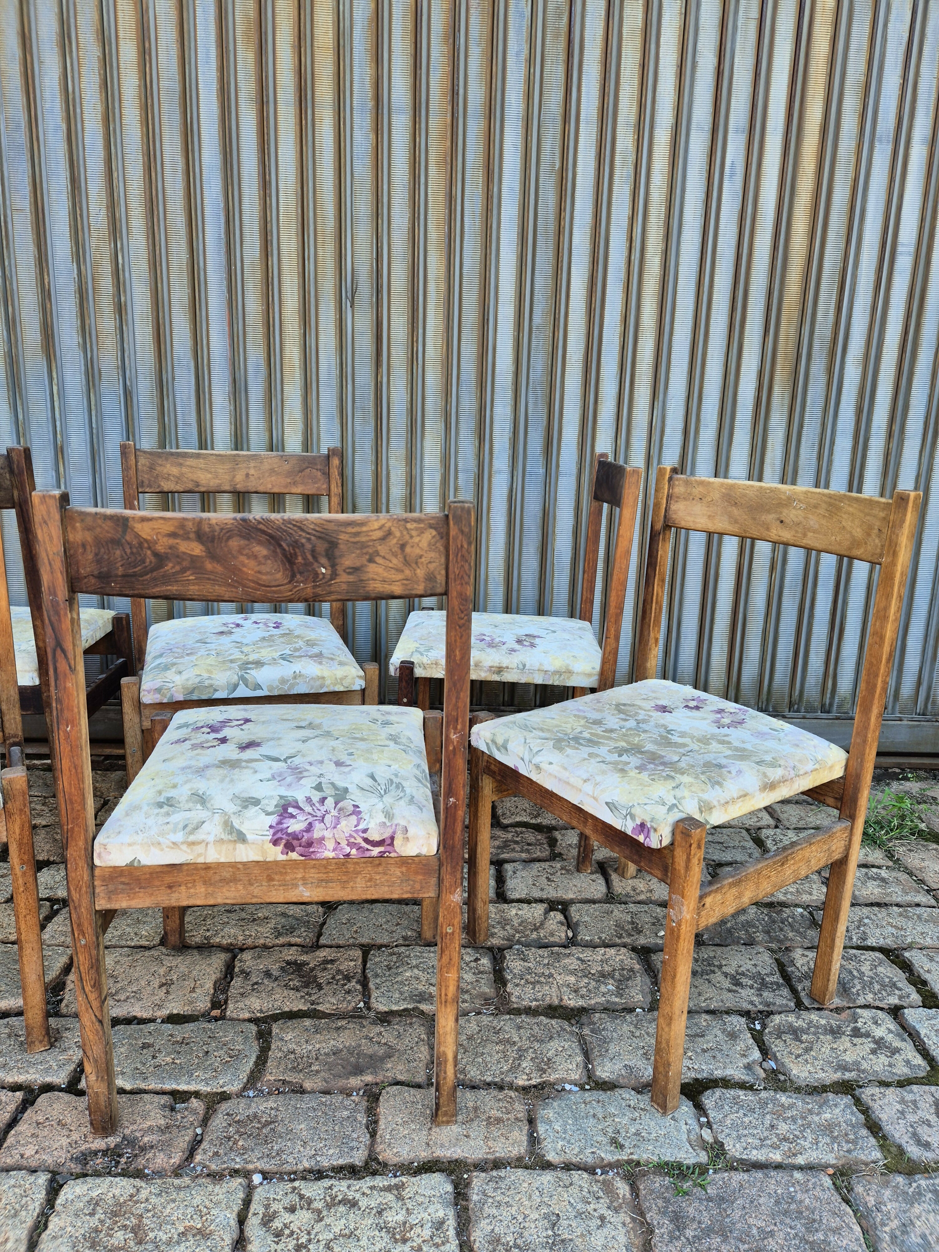 Set de cadeira anos 60 Jacarandá