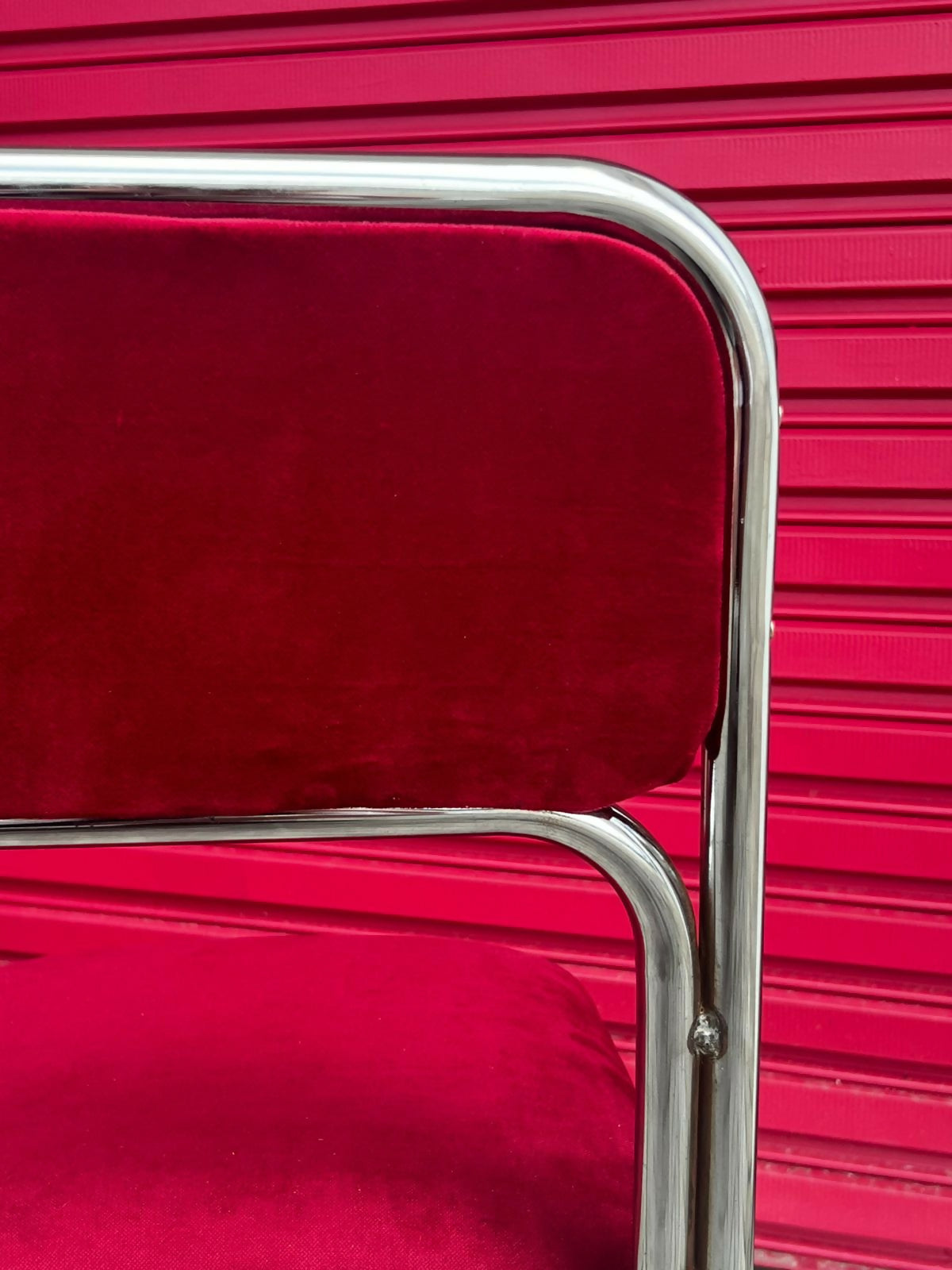 Conjunto de 4 cadeiras tubulares Bauhaus | original anos 70