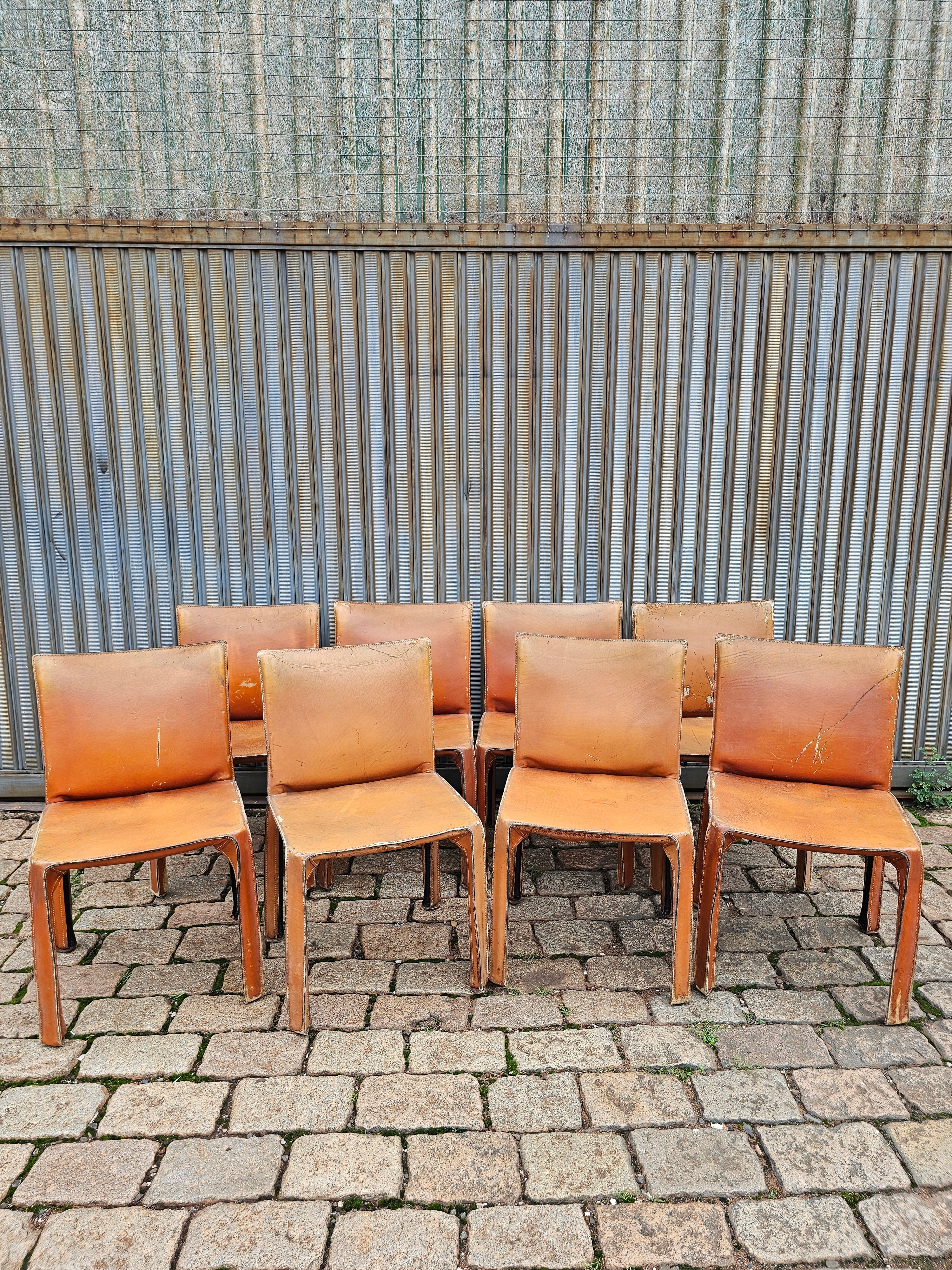 Conjunto de 8 Cadeiras Italianas - Mario Bellini para Cassina