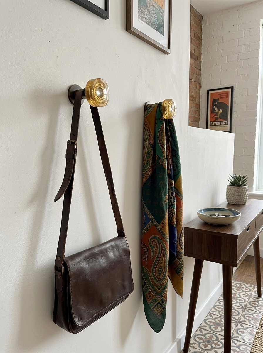 Maçaneta Mid Century de Acrílico Completa