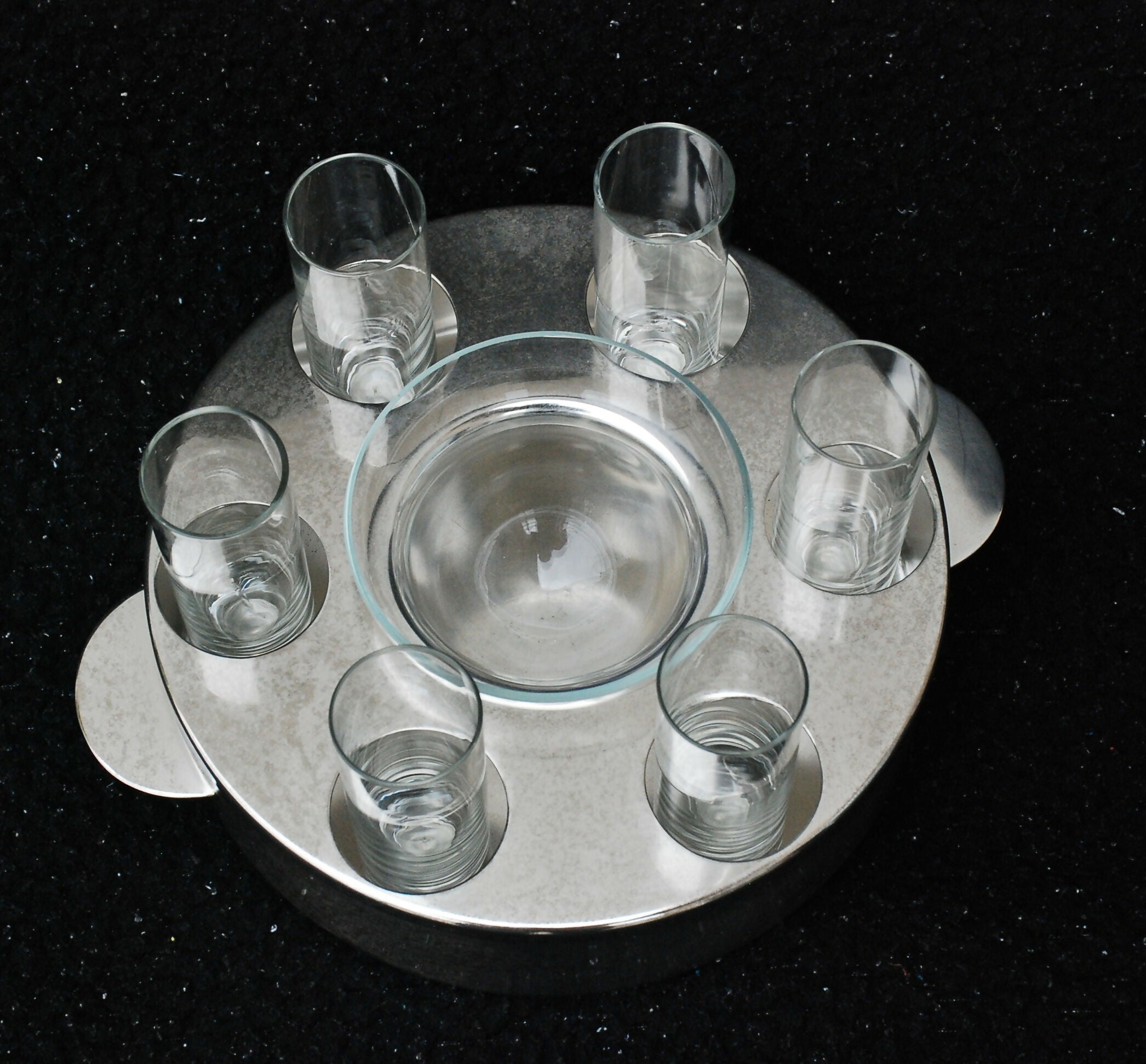 caviarzeira pra molho e vodka anos 70 SOPPIL copos cristal