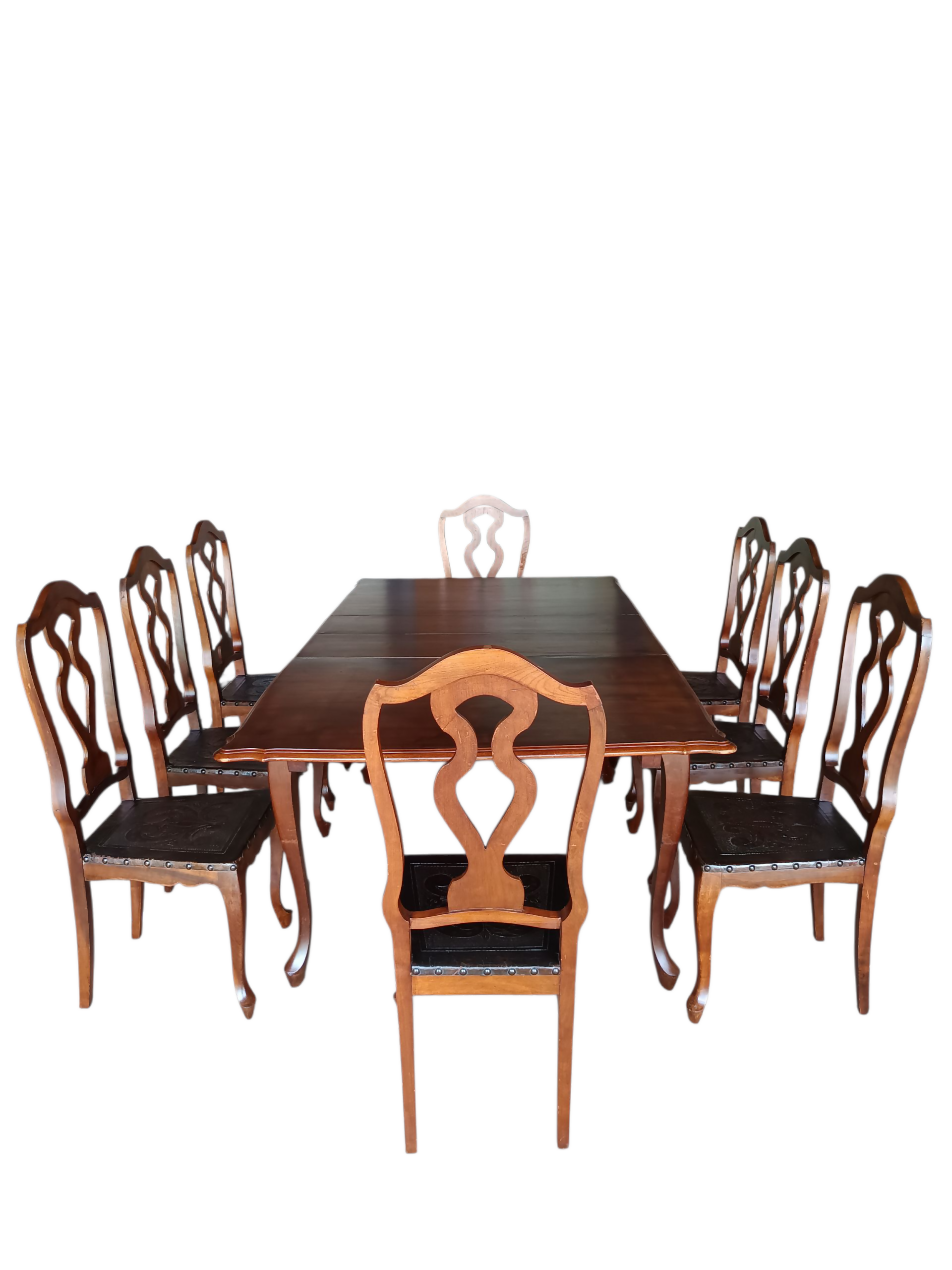 Maravilhosa Mesa Luís XV com 8 cadeiras