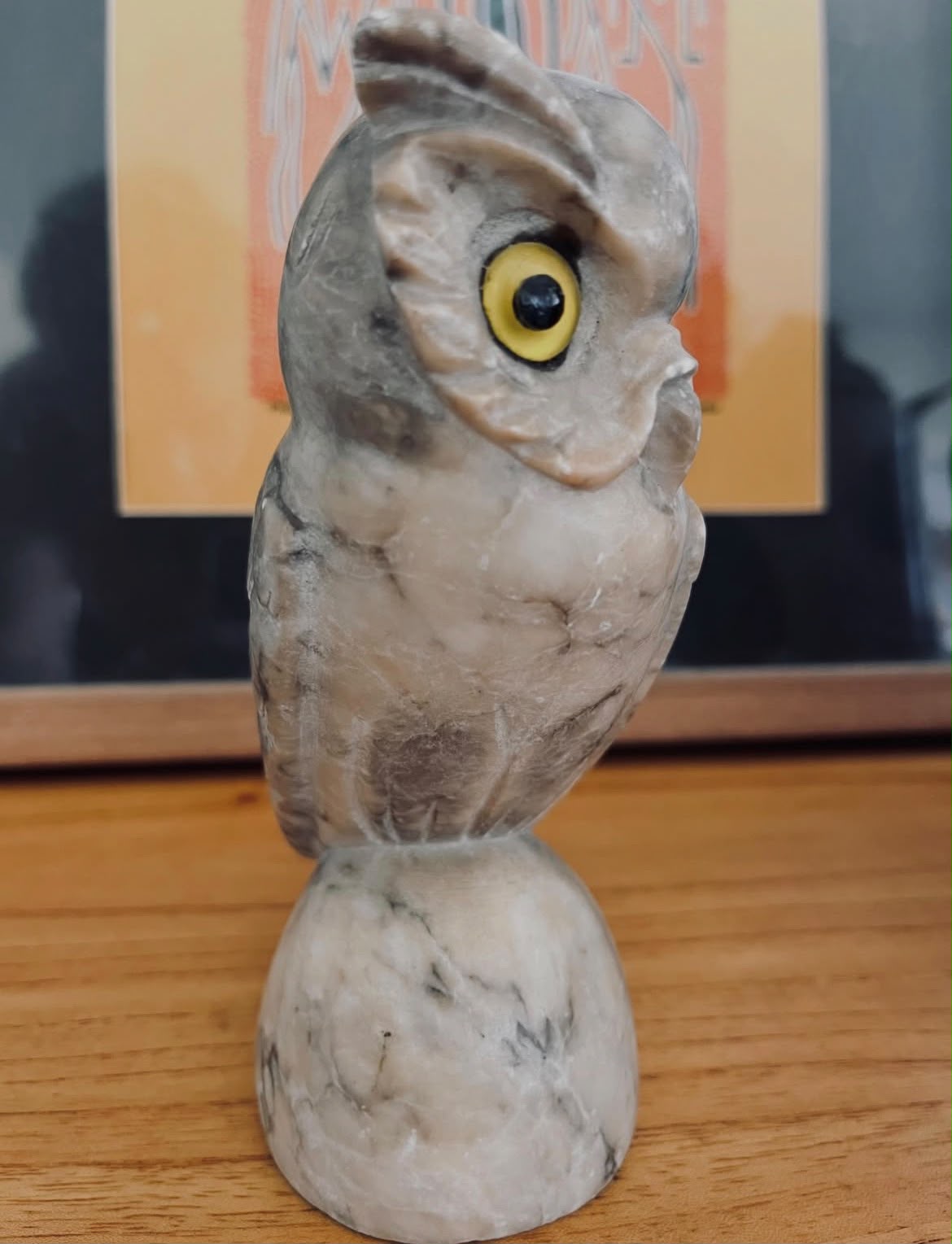 Escultura Coruja Vintage – Possível Alabastro
