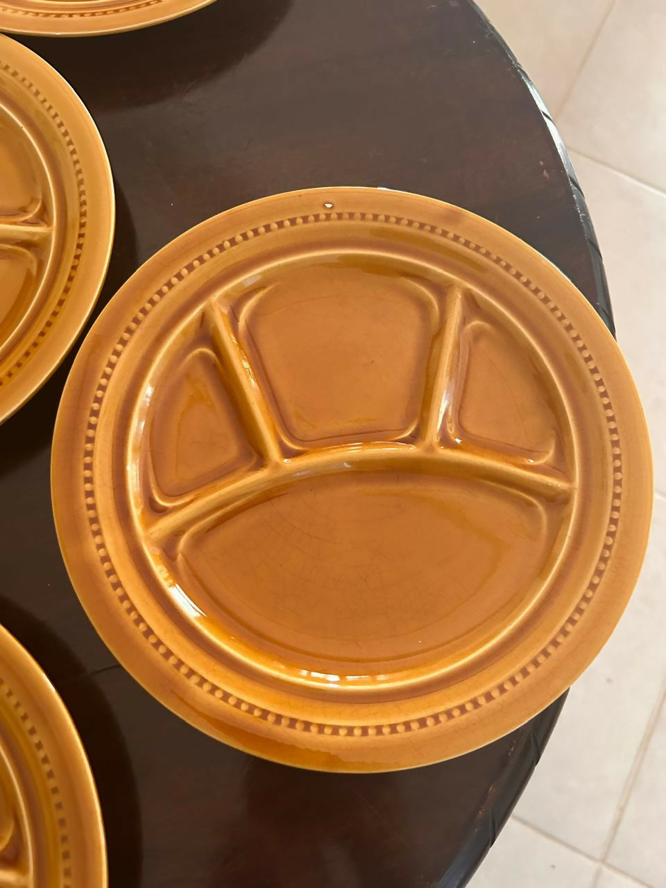 Conjunto de pratos para fondue estilo francês anos 70