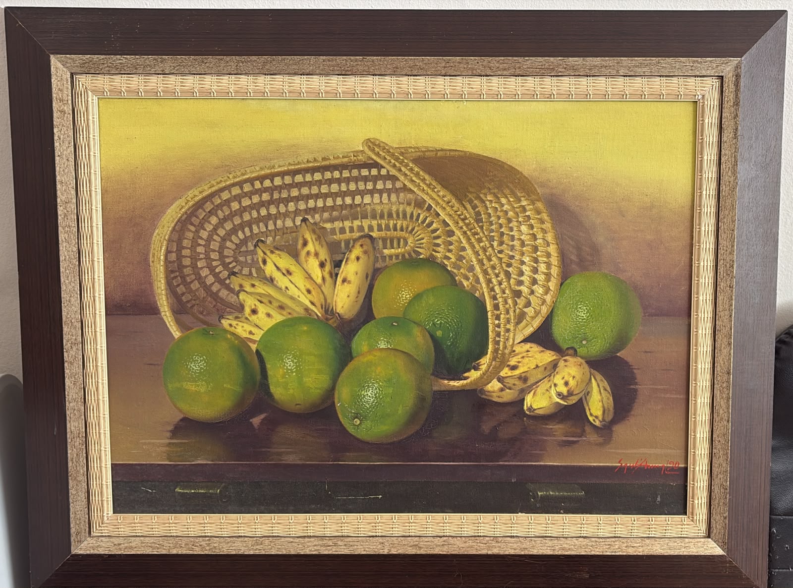 Quadro OBRA DE ARTE – NATUREZA MORTA – PINTURA ORIGINAL – ASSINADA – 1992