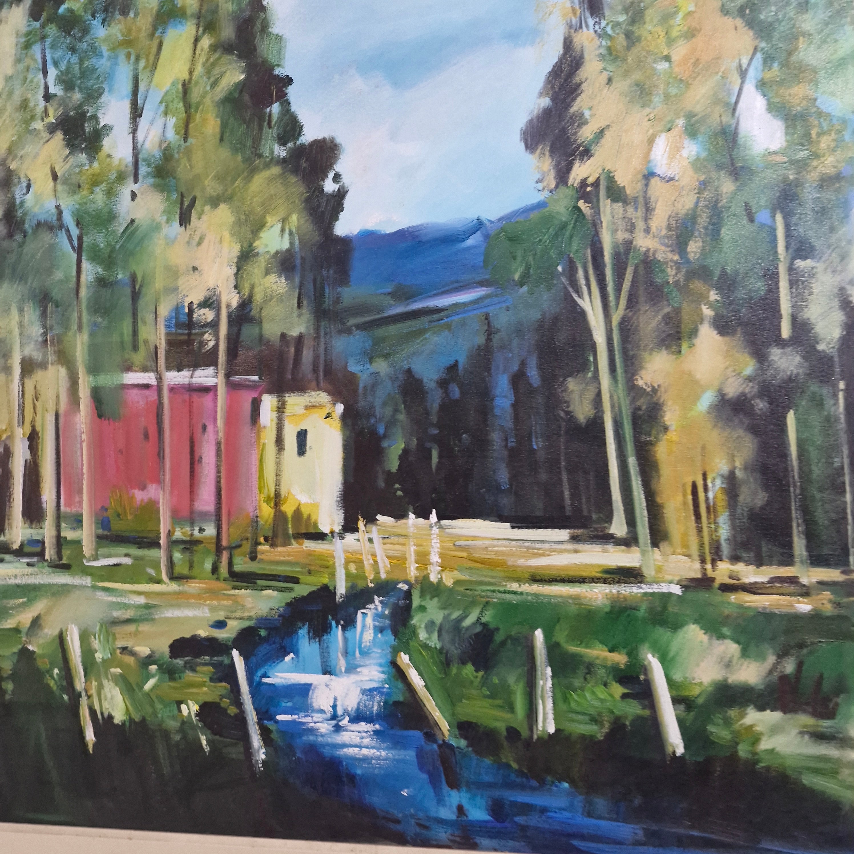Quadro ost Paisagem Campestre.