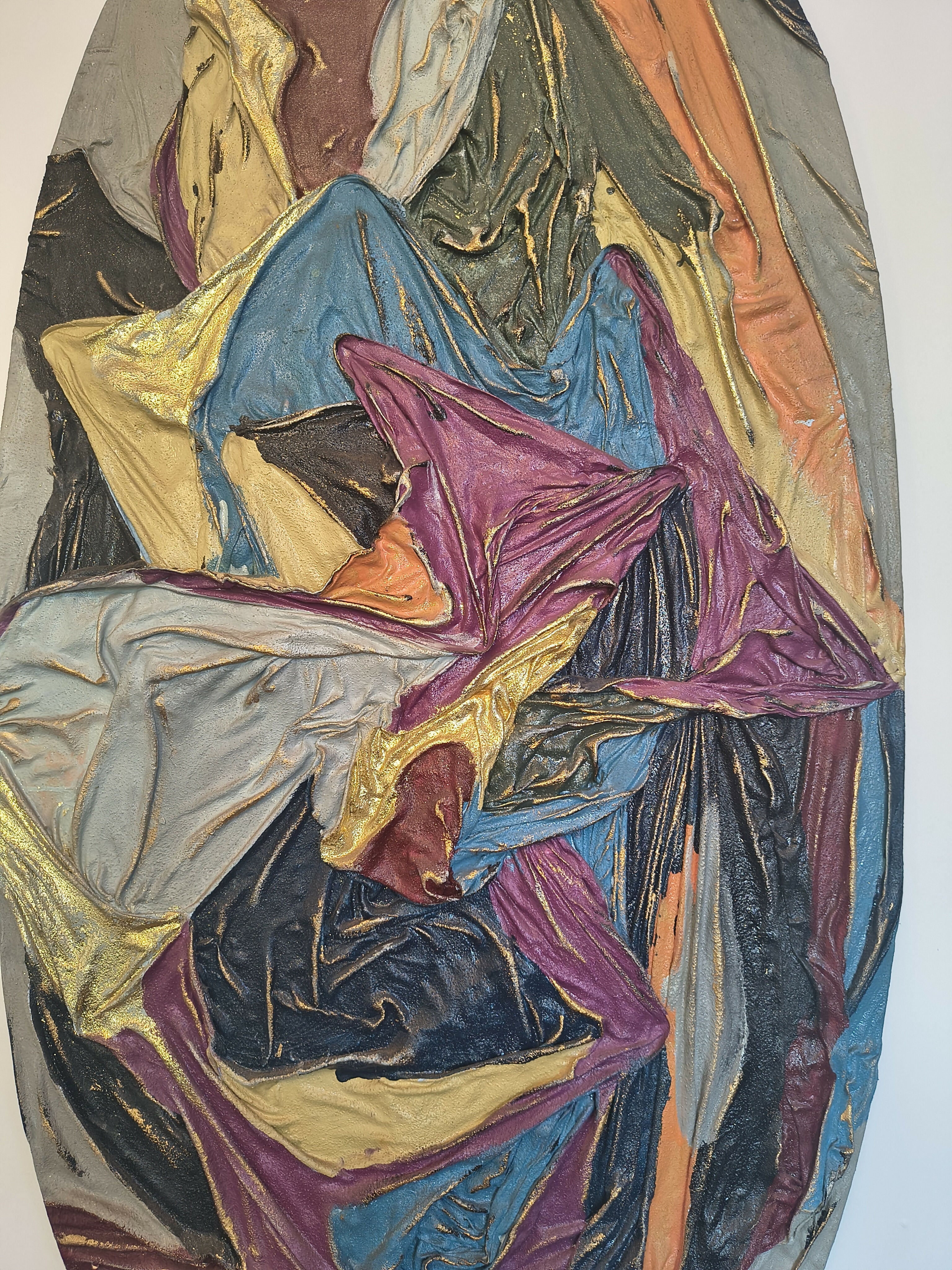 Quadro abstrato Oval - arte sobre tecido