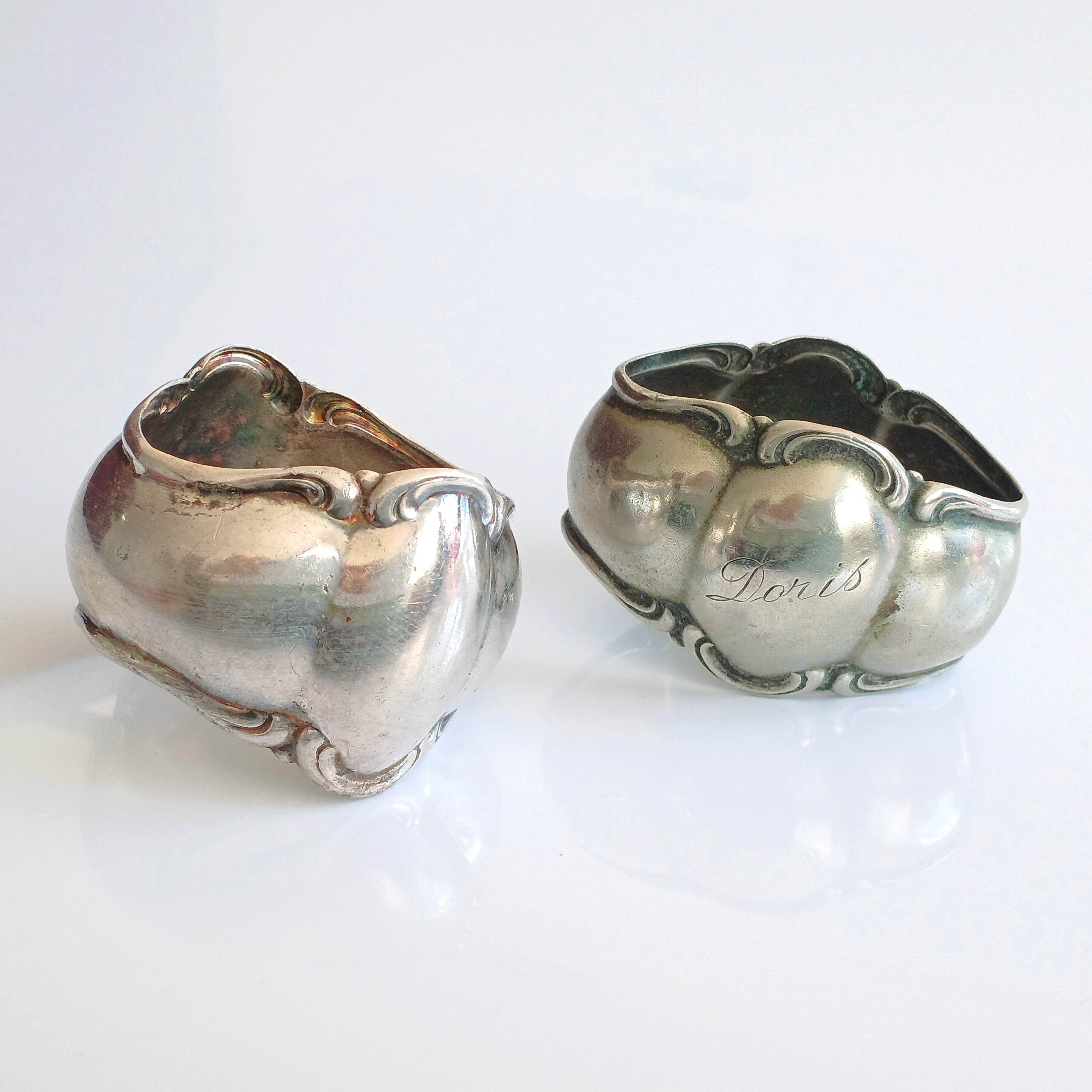 Porta Guardanapo Vintage Francês — Conjunto de Argolas Paris d&