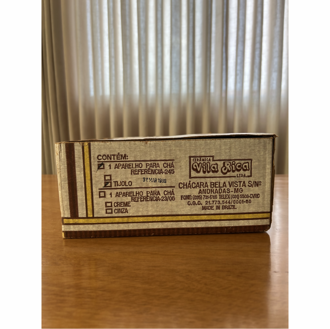 Jogo em Cerâmica Vila Rica para Chá