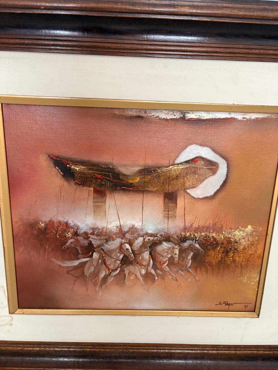 Quadro “OS IMORTAIS” de SATYRO MARQUES– 1991