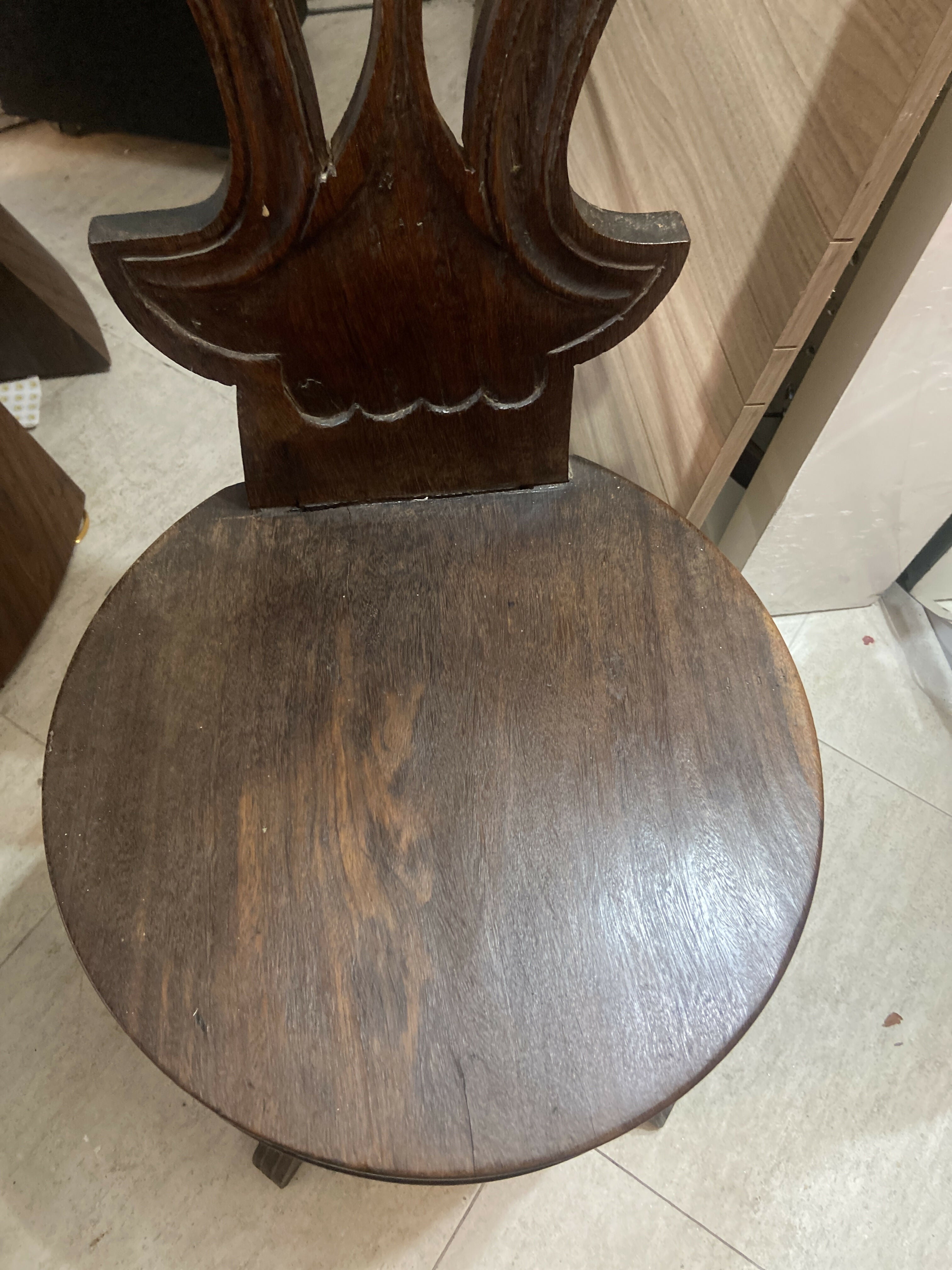 Cadeira de Madeira Colonial Rústica