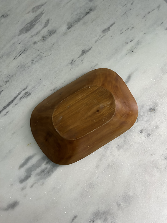 Gamela em madeira com Galo pintada a mão