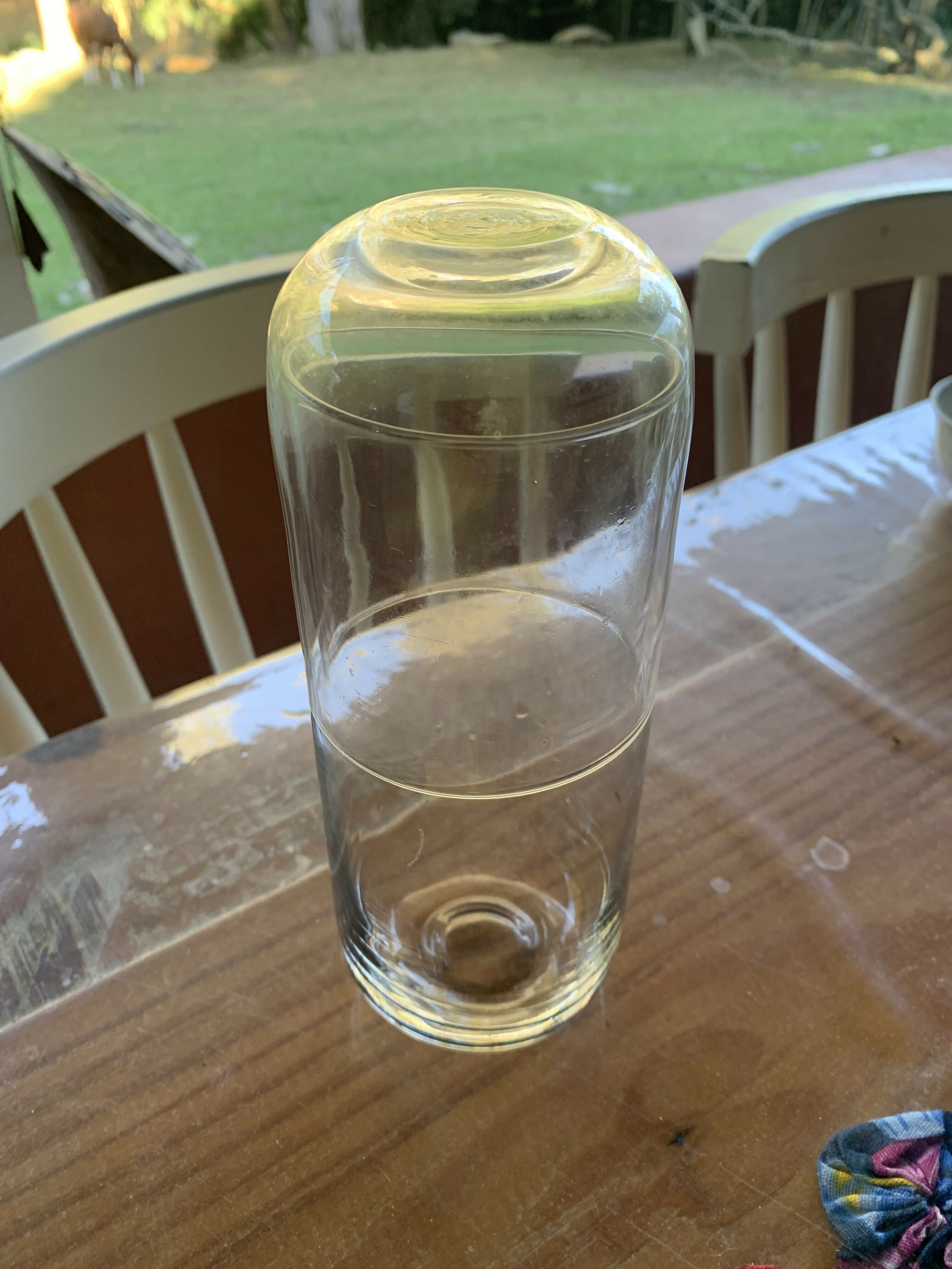 Moringa de Vidro Moderninha com copo