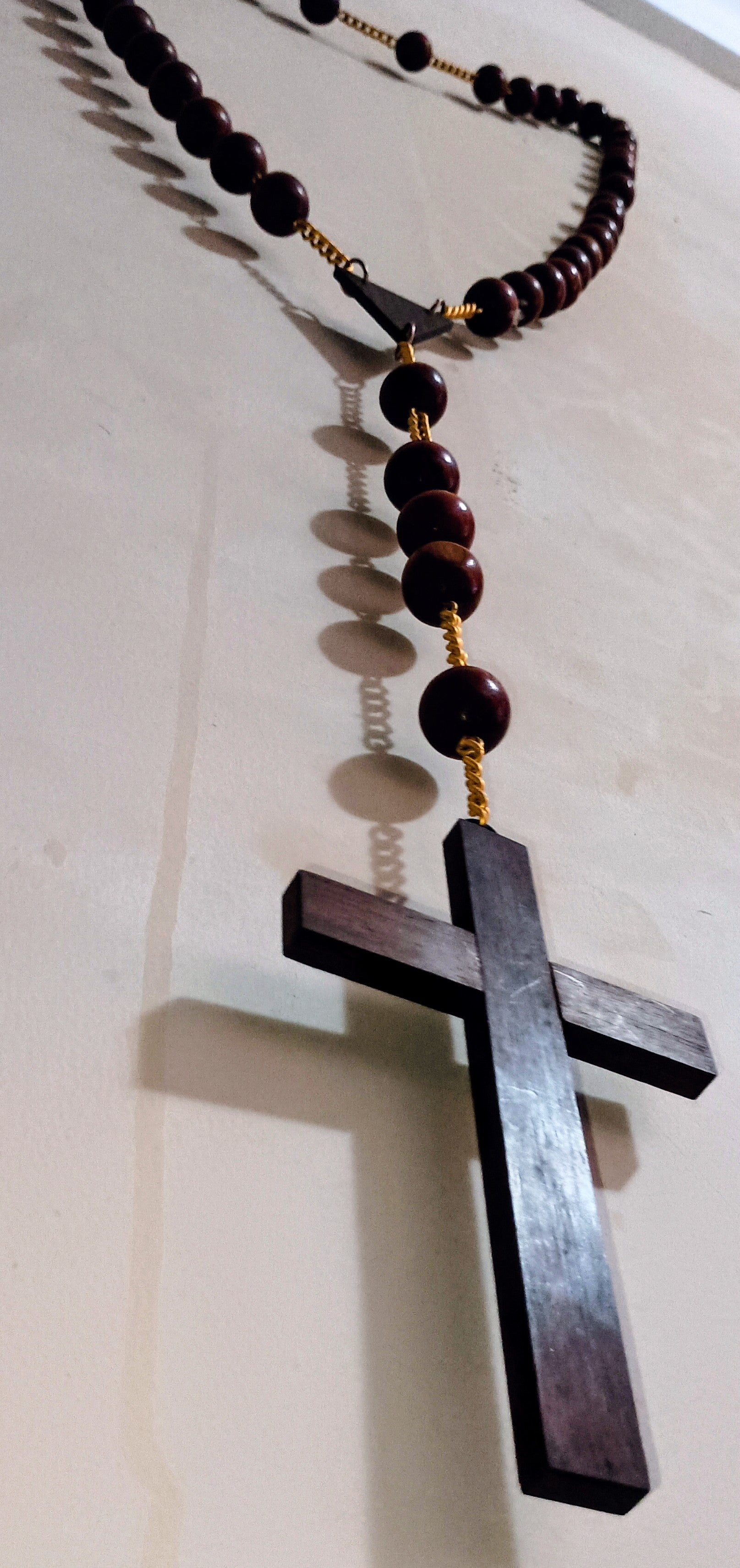 TERÇO MONUMENTAL EM JACARANDÁ — ARTE SACRA BRASILEIRA