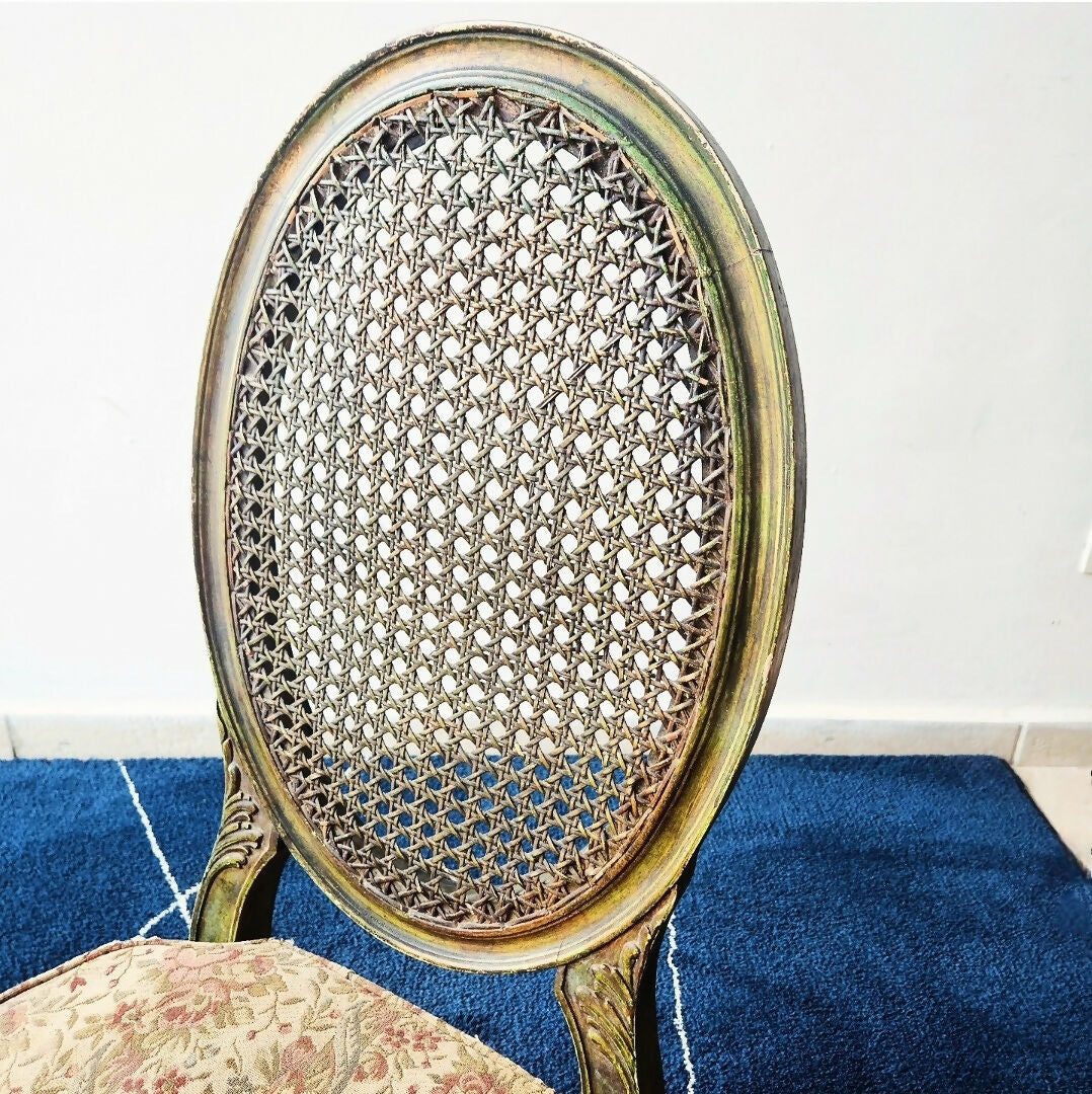 PAR DE ANTIGAS POLTRONAS BAIXAS ESTILO LUIS XVI