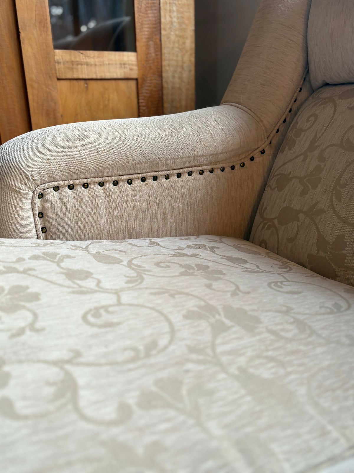 Conjunto de Sofás em Jacquard – 4, 2 e 1 lugar