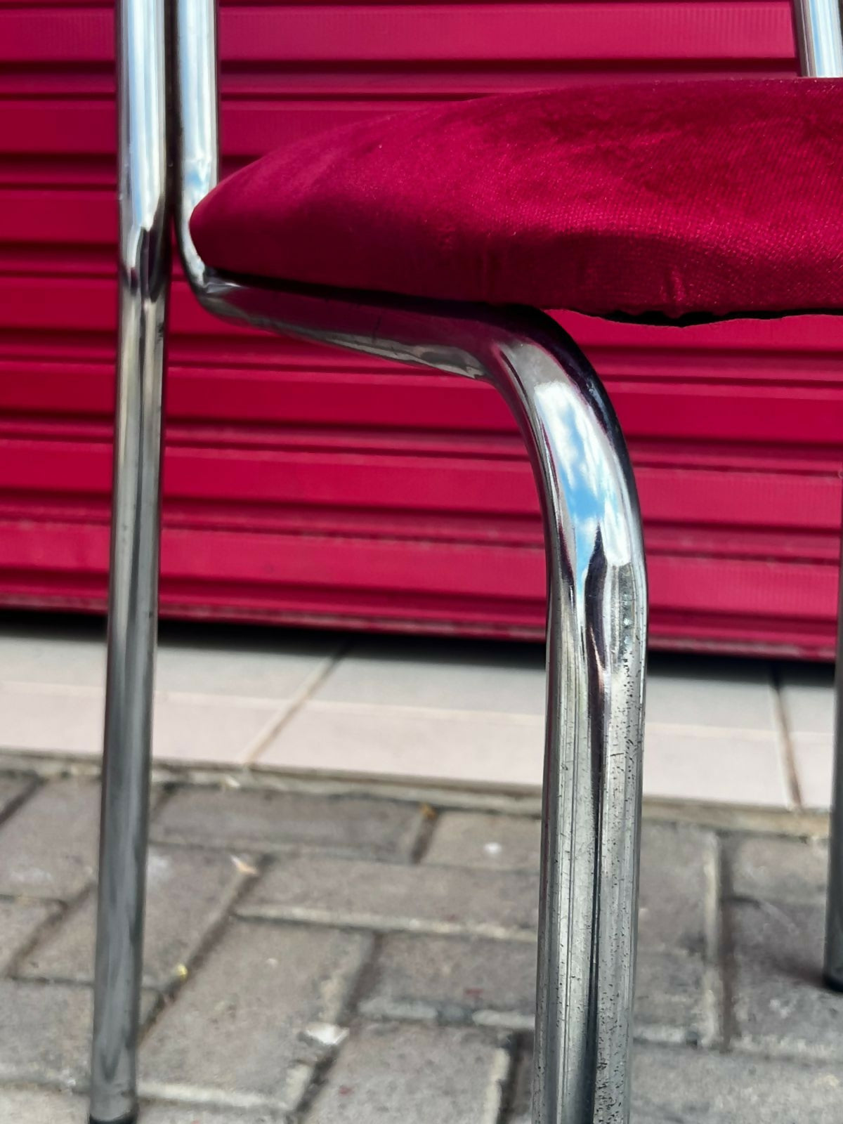 Conjunto de 4 cadeiras tubulares Bauhaus | original anos 70