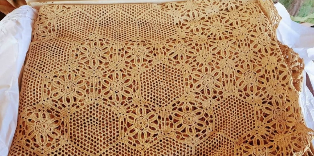 Colcha de crochê Casal artesanal