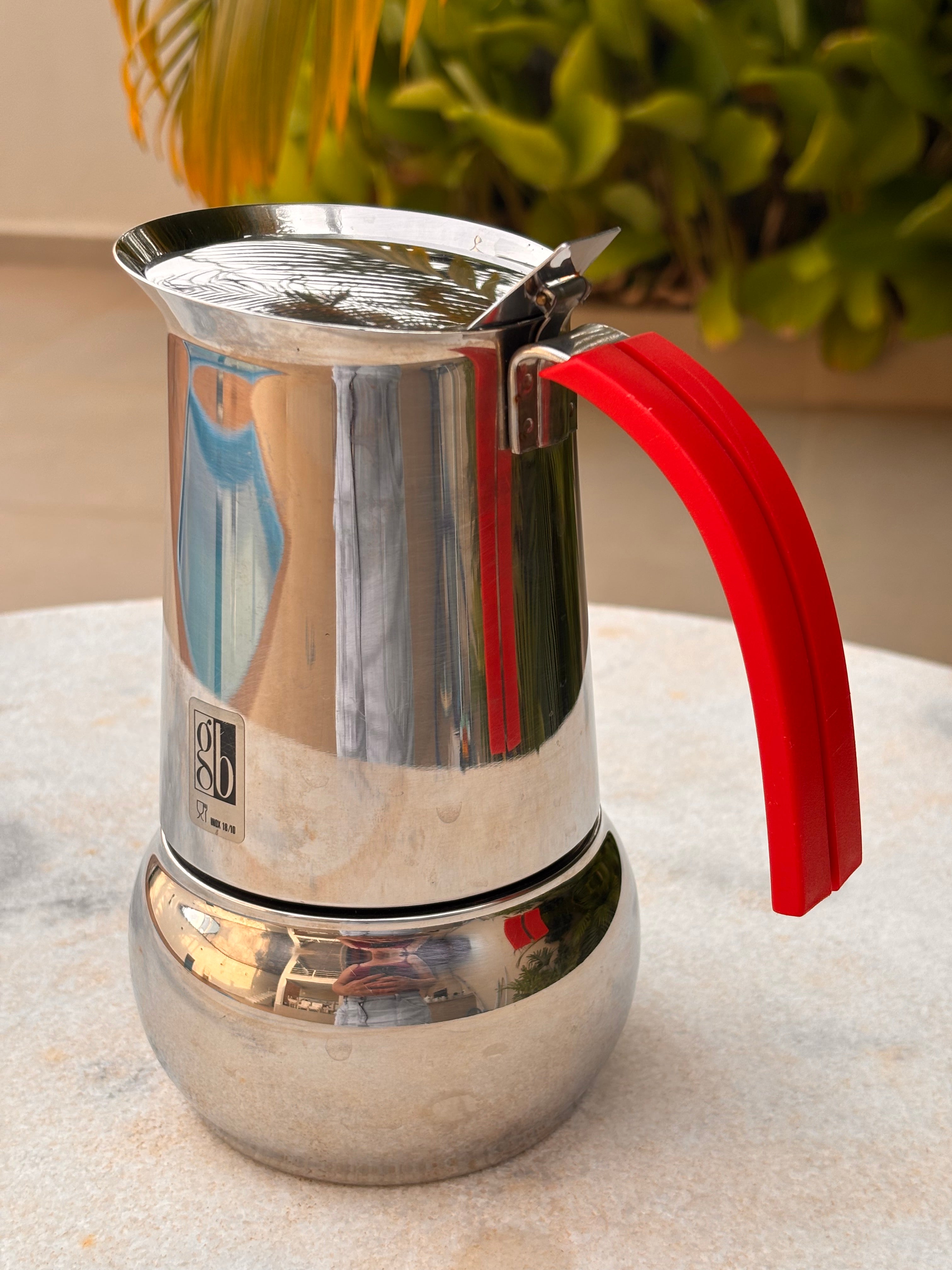 Cafeteira Italiana Vintage Guido Bergna (GB) Kitty Express - Inox 18/10 Rara