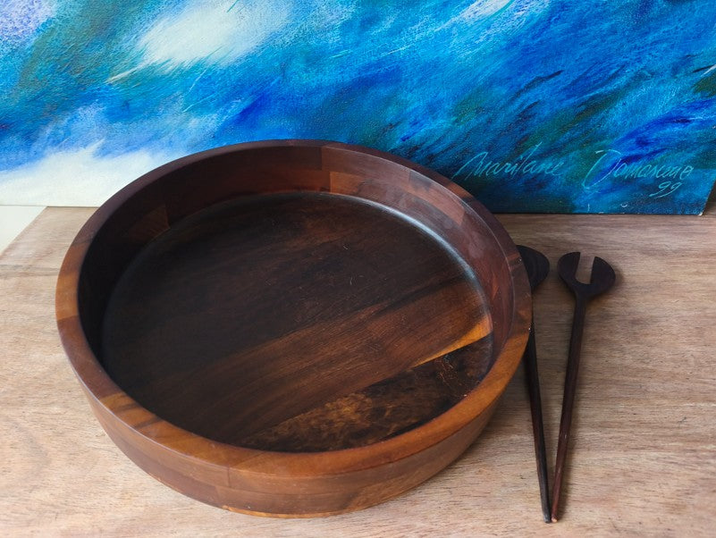 BOWL -SALADEIRA MADEIRA JEAN DOBRÉ TROPIC-ART 36cm