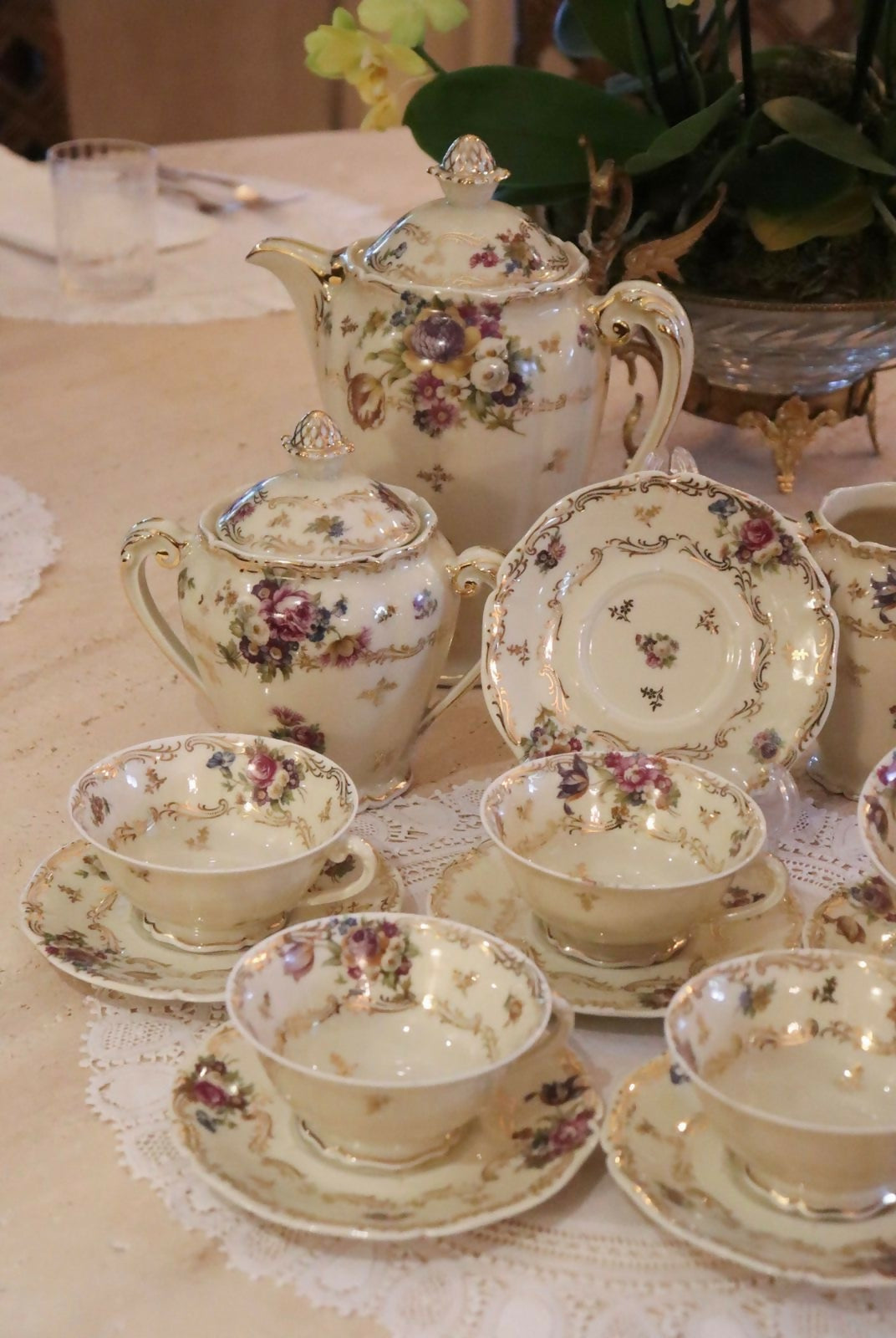 CONJUNTO DE CHÁ - LIMOGES 1940-1960