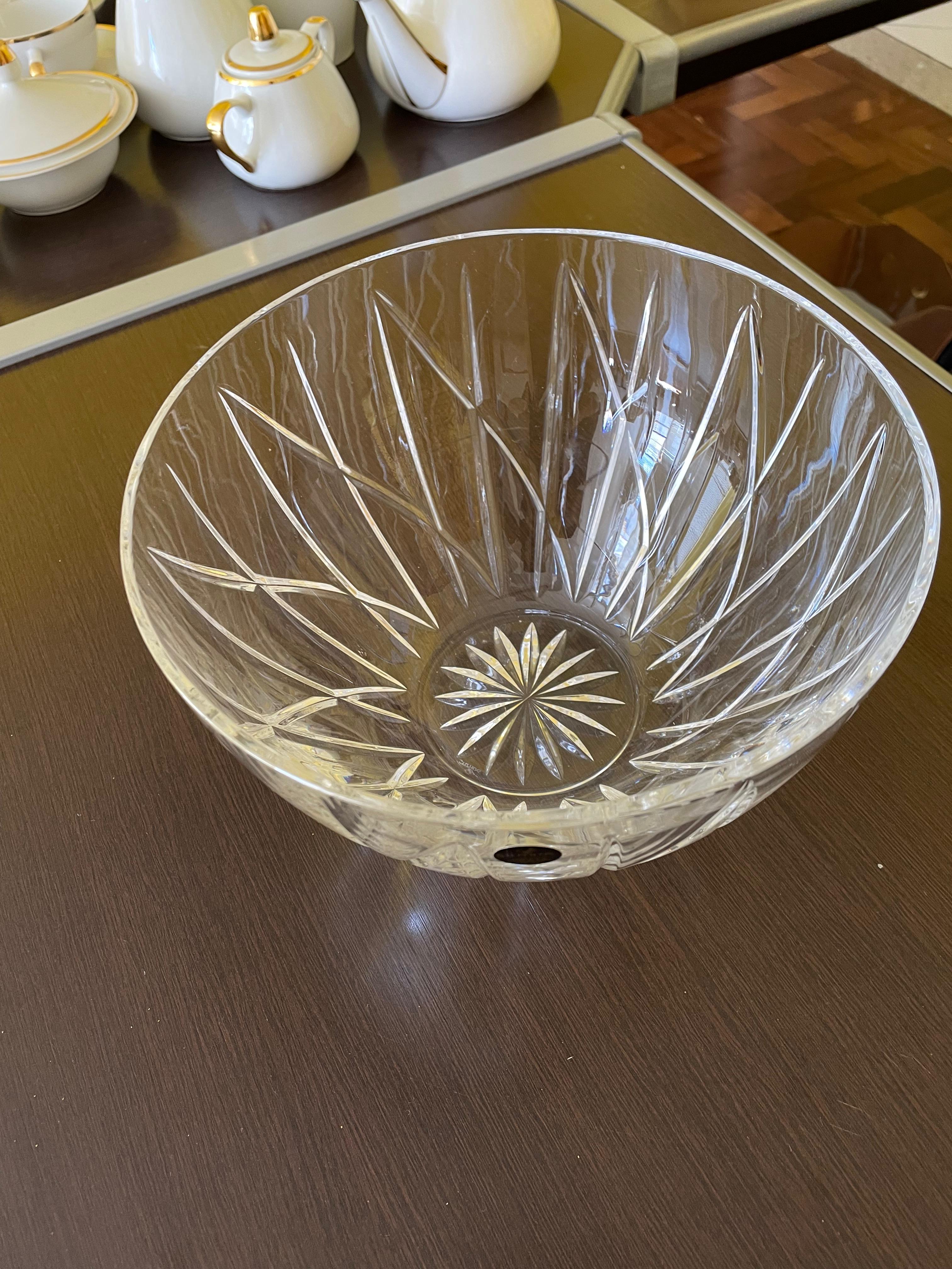 Bowl Tigela de cristal português marca STEPHENS 