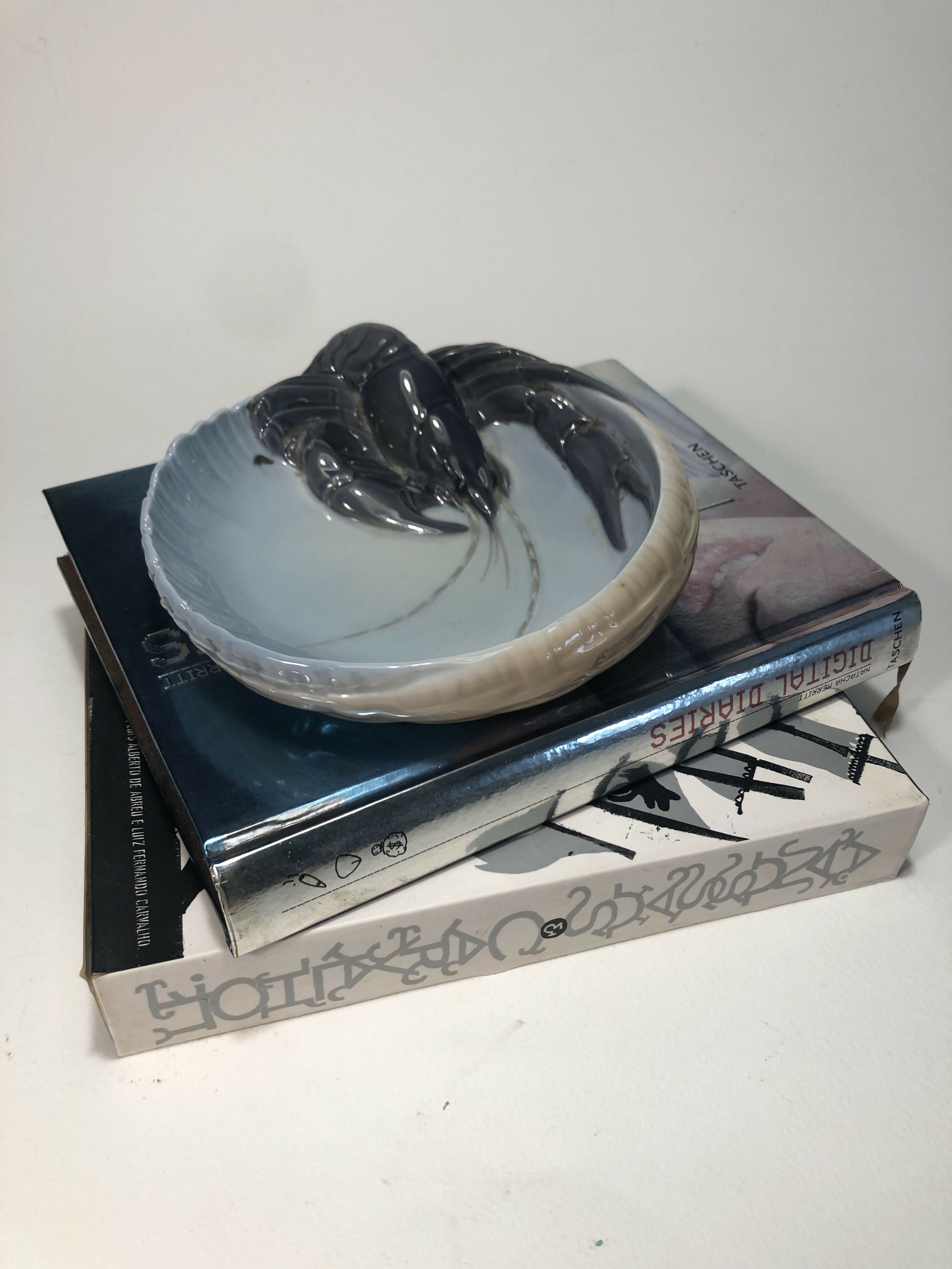 Lagosta Royal Copenhagen em porcelana dinamarquesa