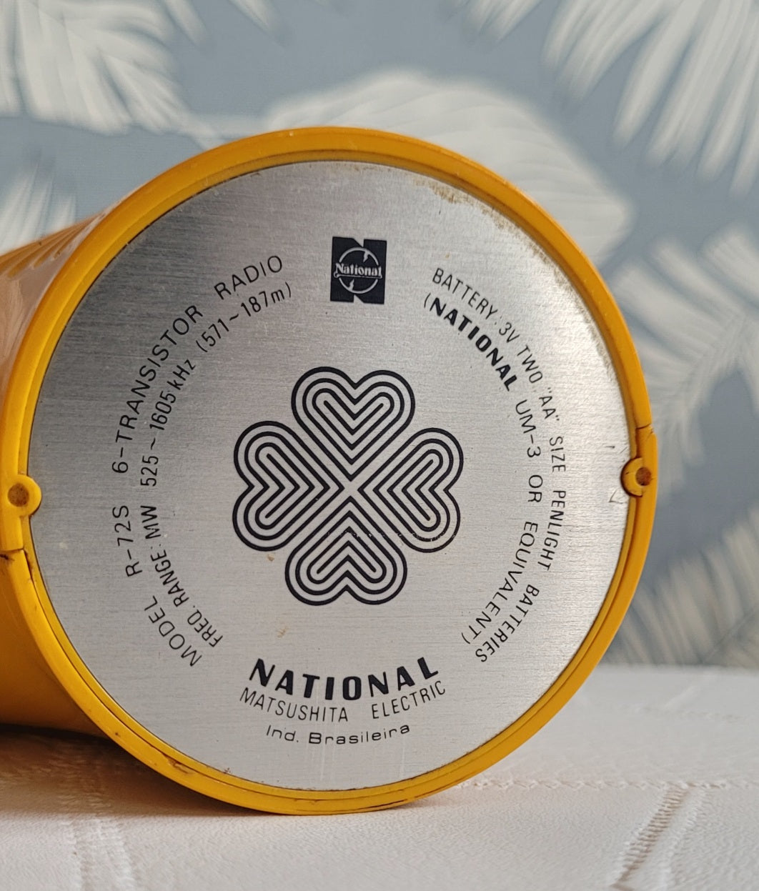 Rádio National Panasonic Toot-a-Loop Amarelo 1972