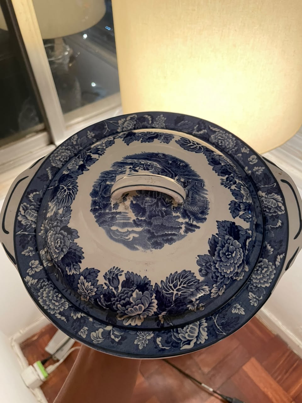 Terrina Legumeira Woods &amp; Sons em Faiança Inglesa Azul