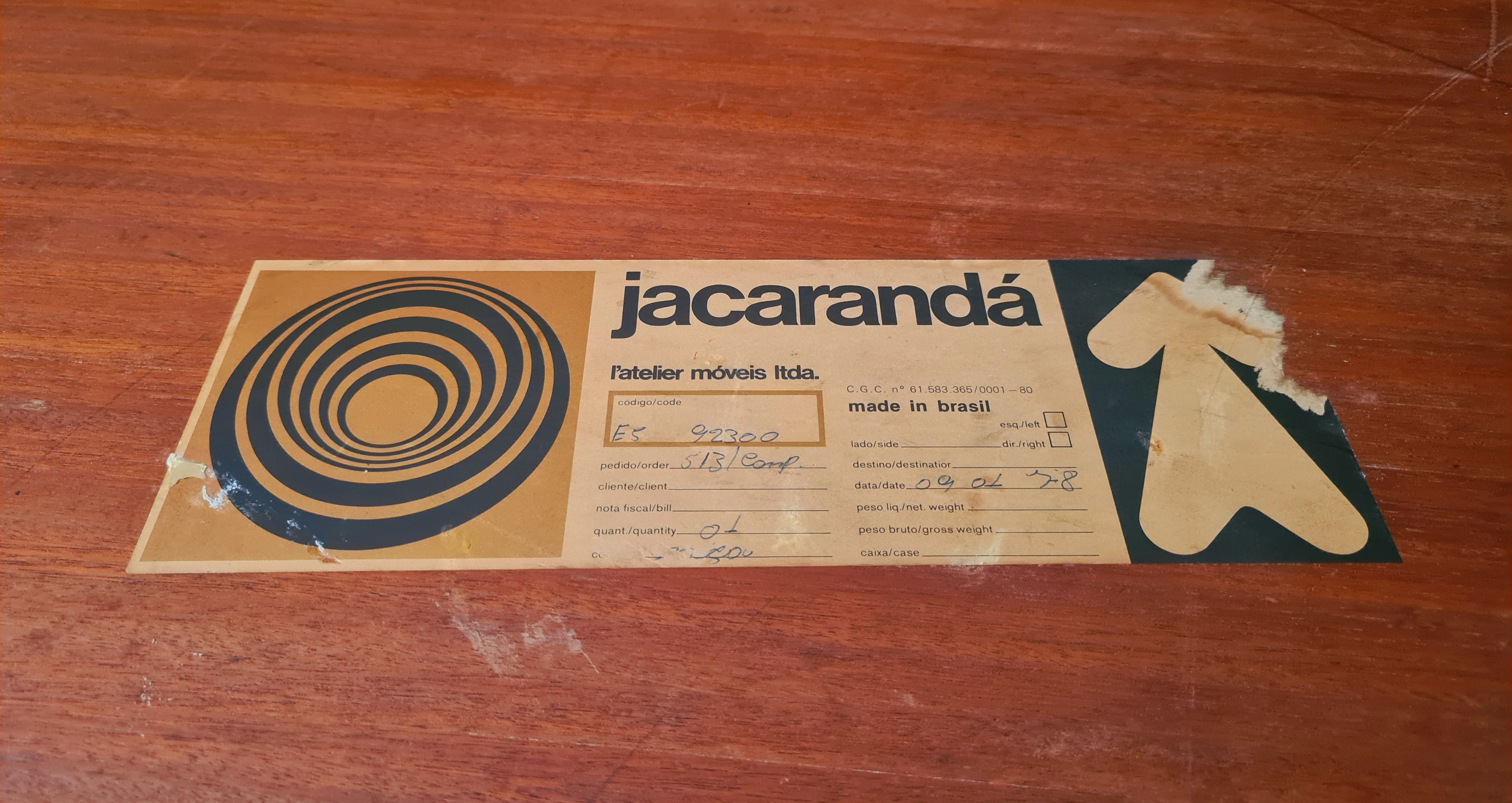 Escrivaninha Jorge Zalszupin em Jacarandá taqueado
