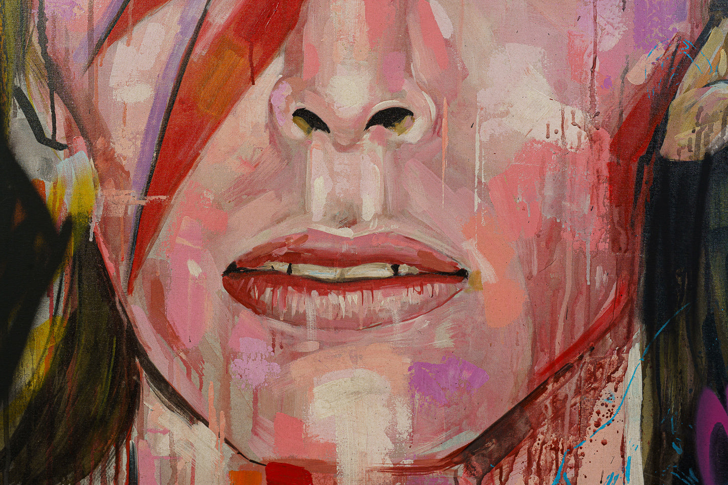 Quadro David Bowie (1m x 1m) — Arte Urbana por Grilo