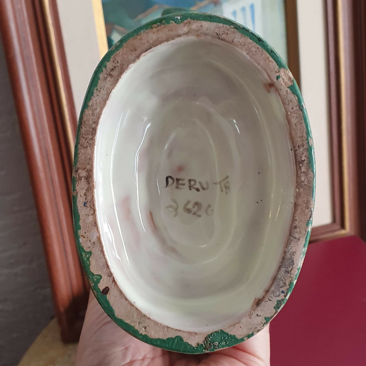 Incrível vaso (ânfora) em majólica italiana, anterior a 1900. Linda, em otimo estado!