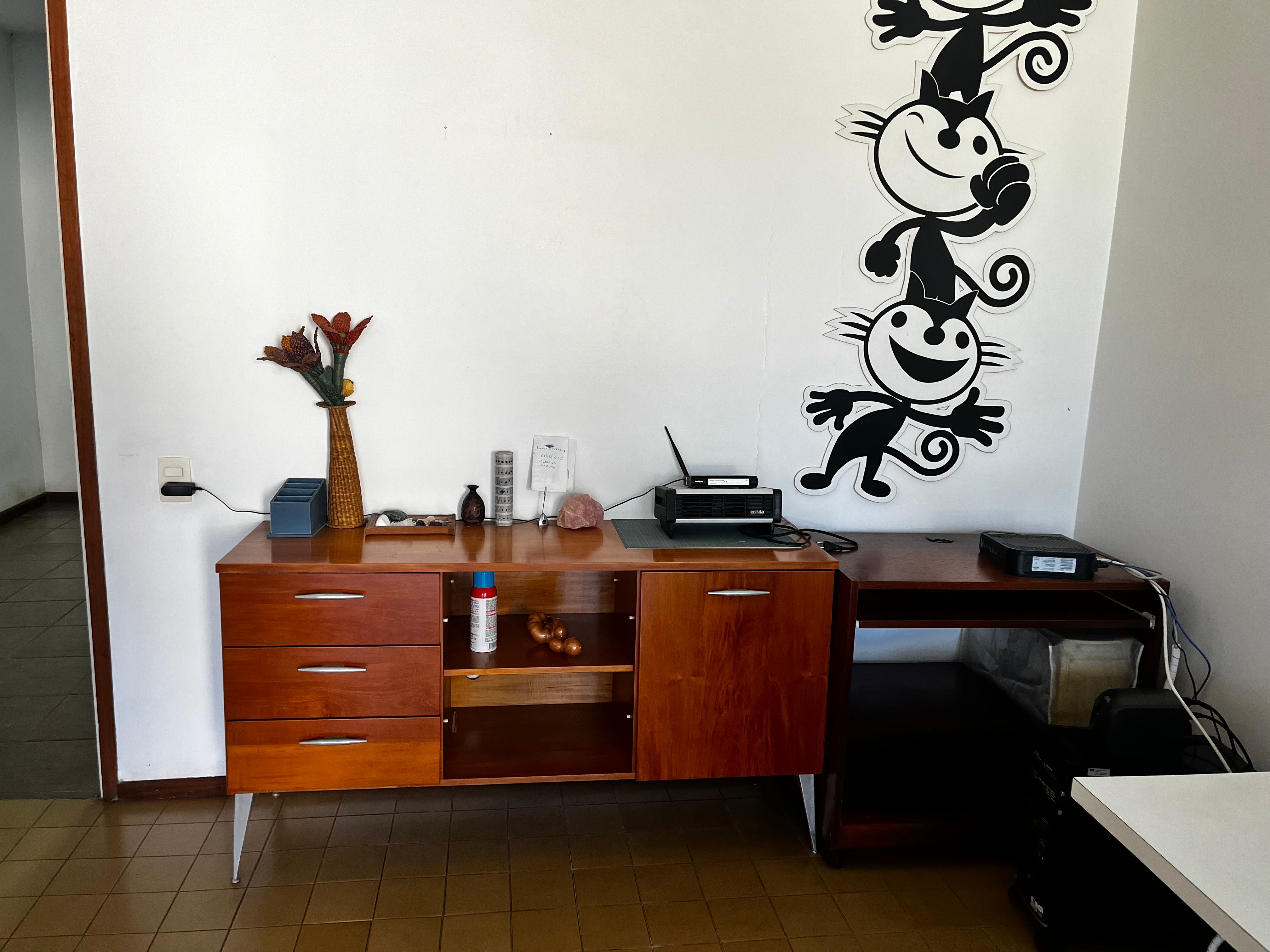 Pôster decorativo vintage do gato Félix retrô