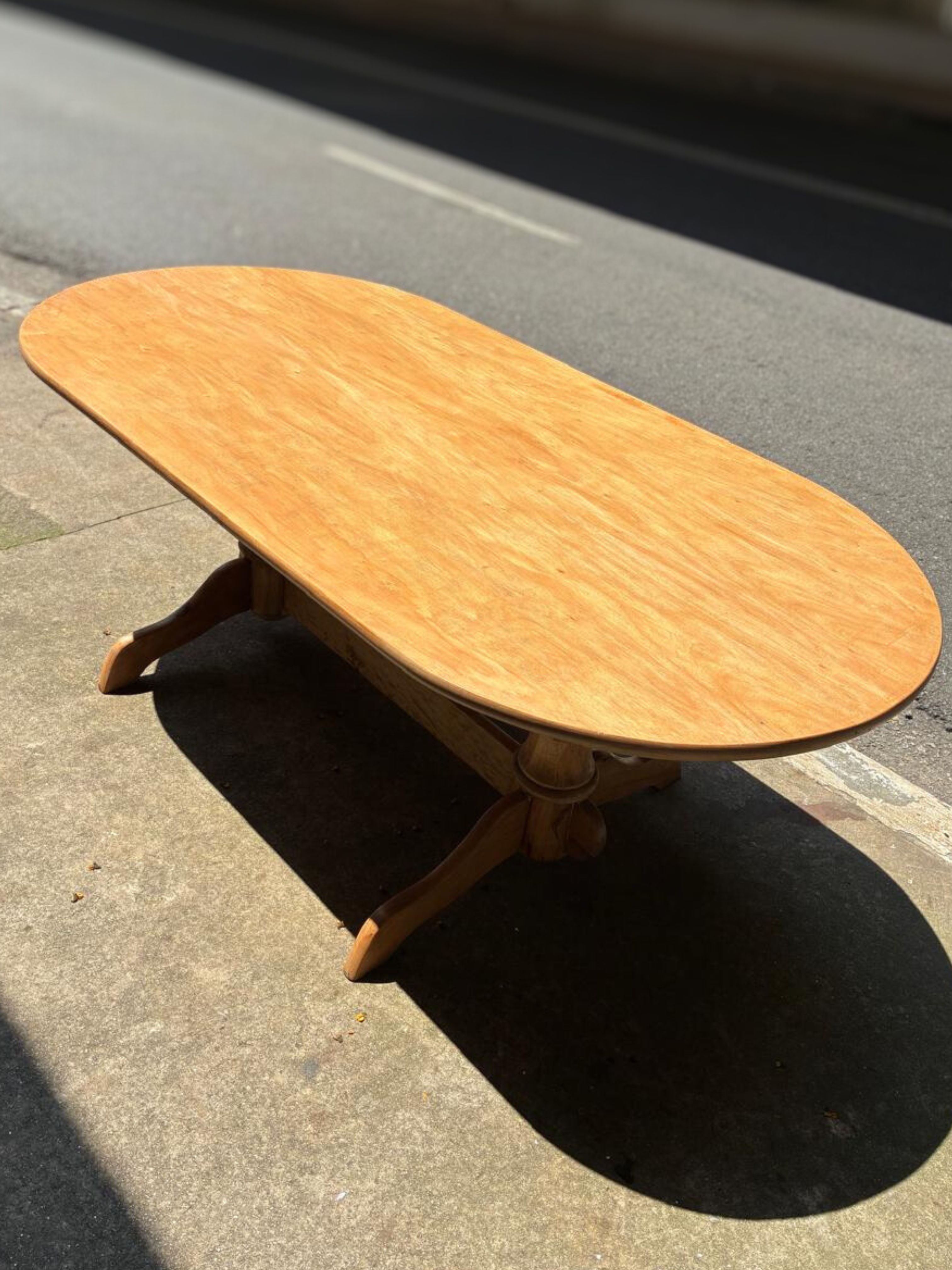 Mesa de Jantar Retangular Oval em madeira clara - Thonart
