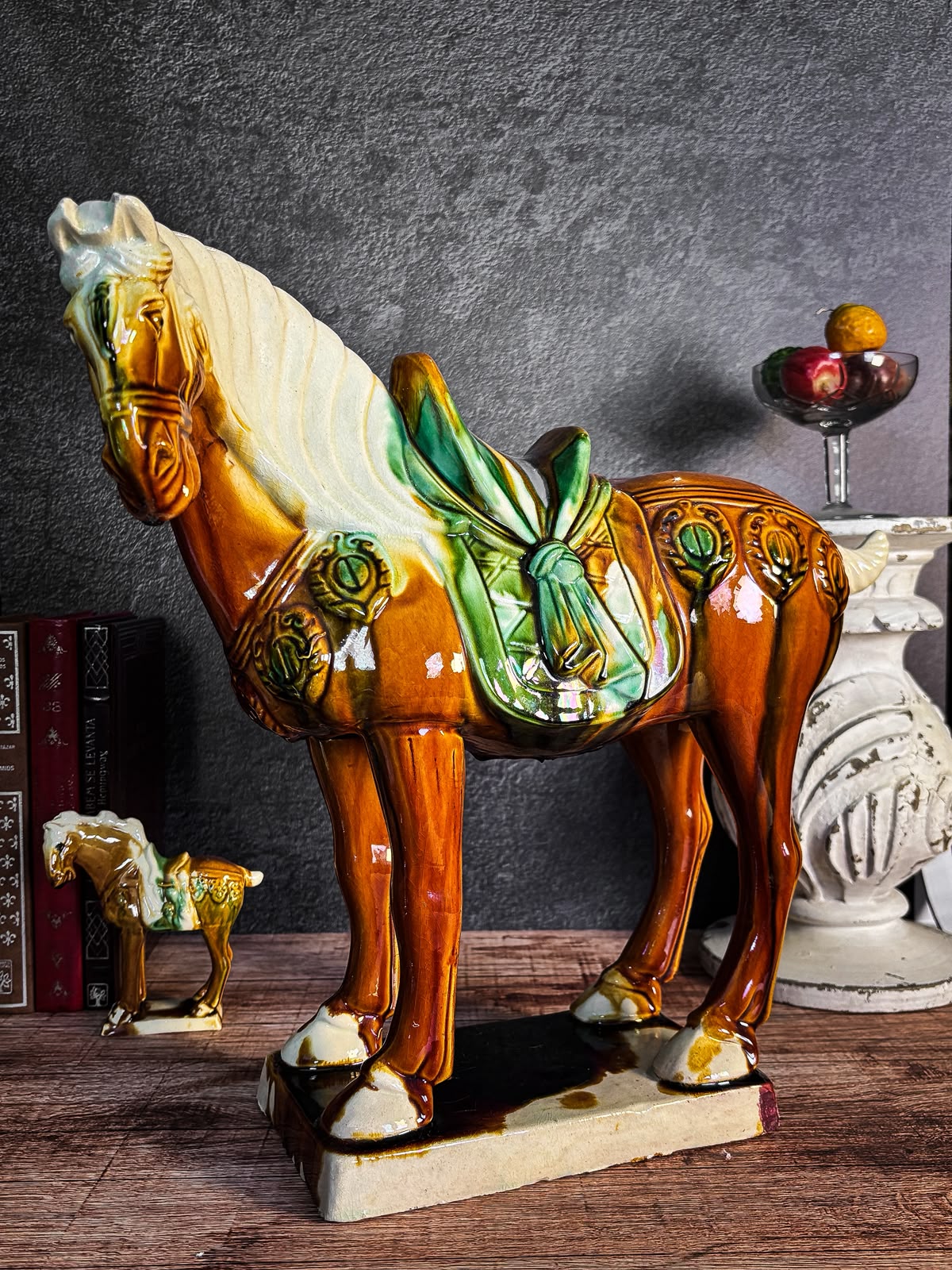 Cavalo Chinês em Cerâmica Sancai, segunda metade do século XX