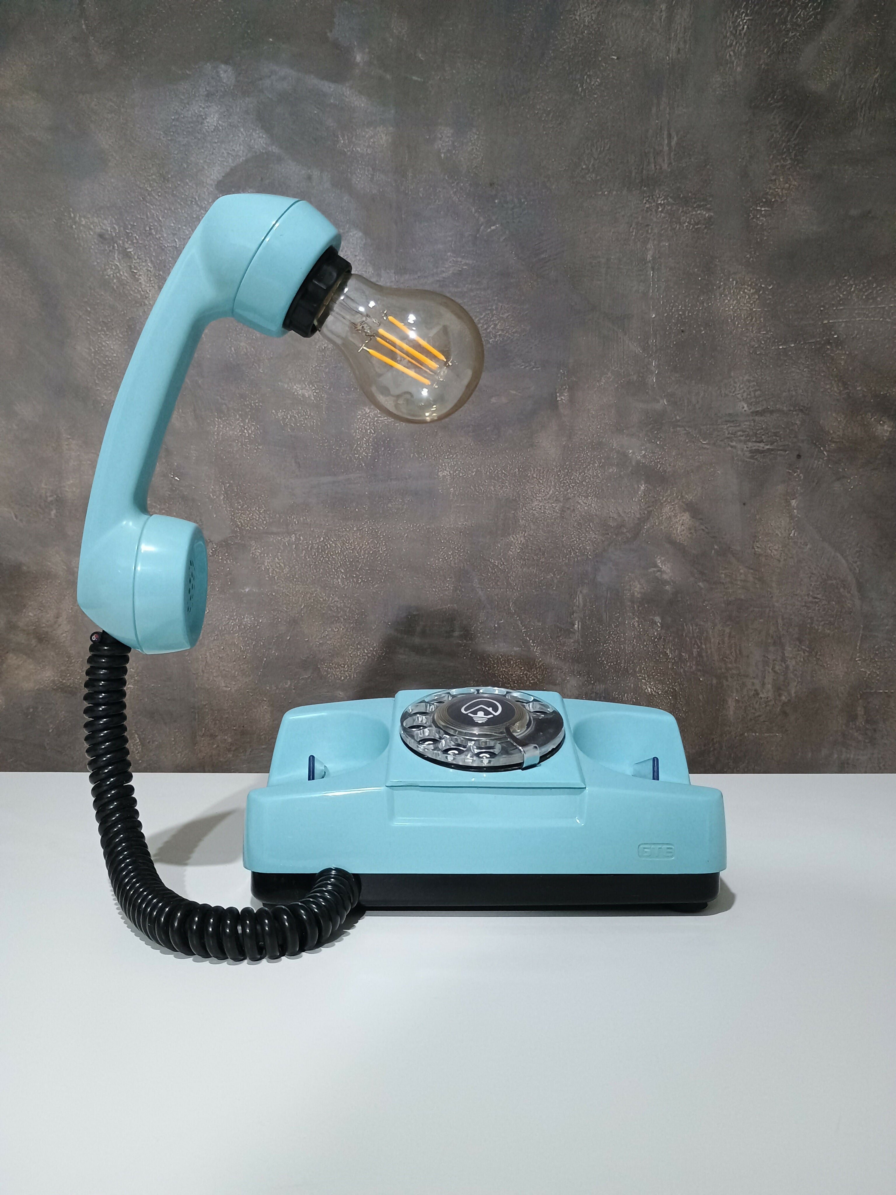 Luminária Colorida Telefone Tijolinho