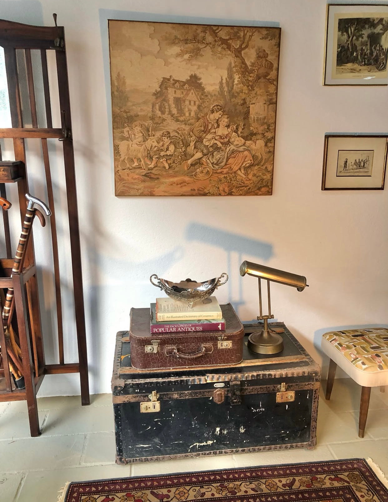 Baús vintage relíquia histórica da imigração