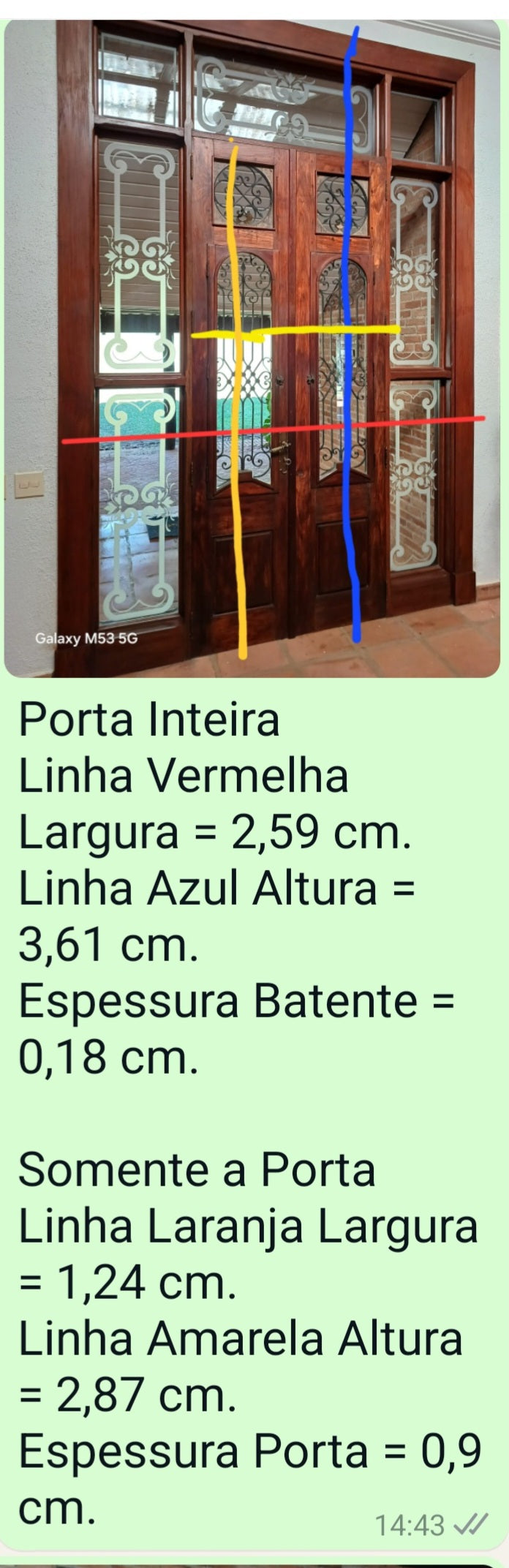Porta de Entrada Rústica com vidro jateado 