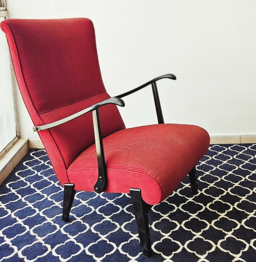 POLTRONA VERMELHA ANOS 50 ORIGINAL