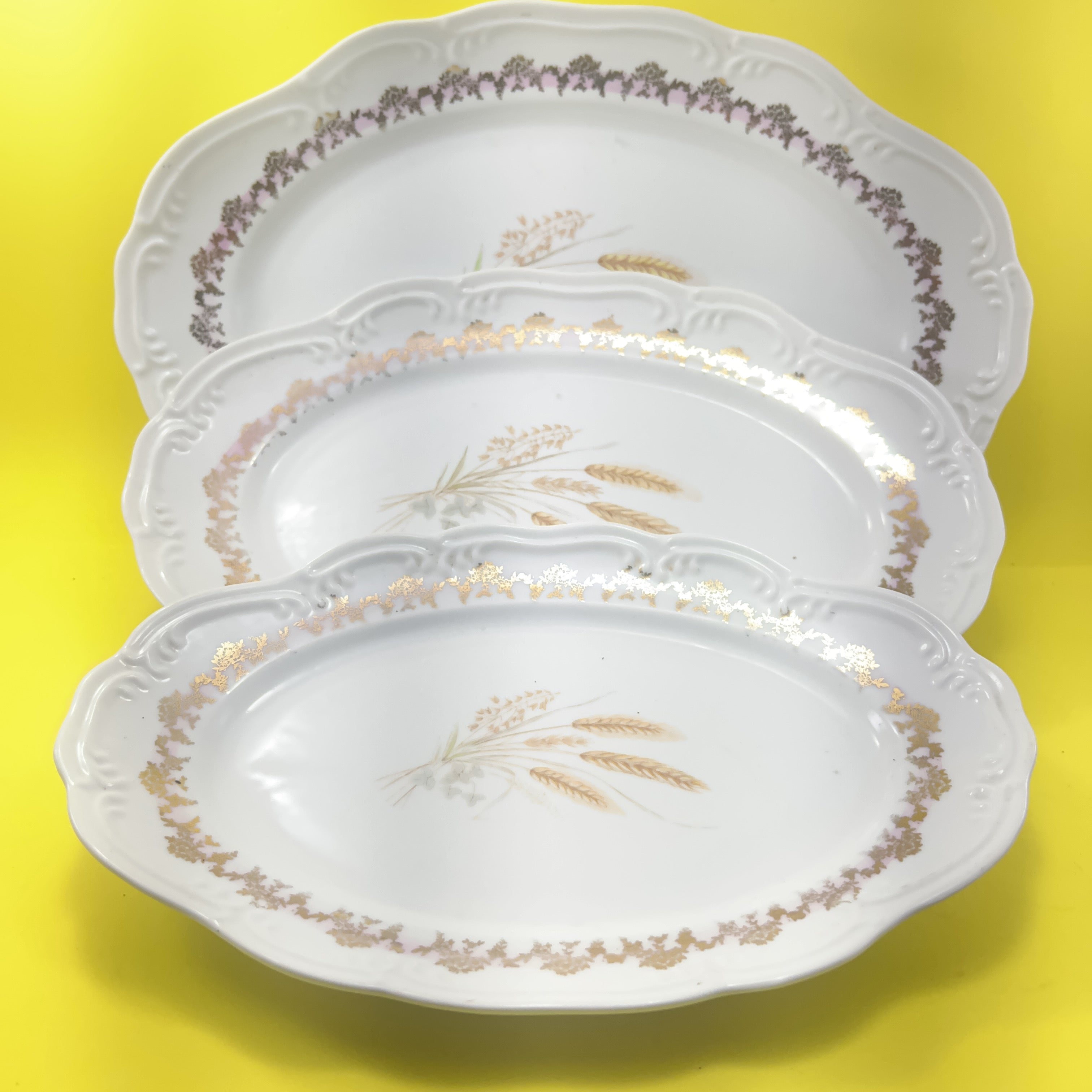 Porcelana Schmidt déc. 1960  Jogo com 3 travessas