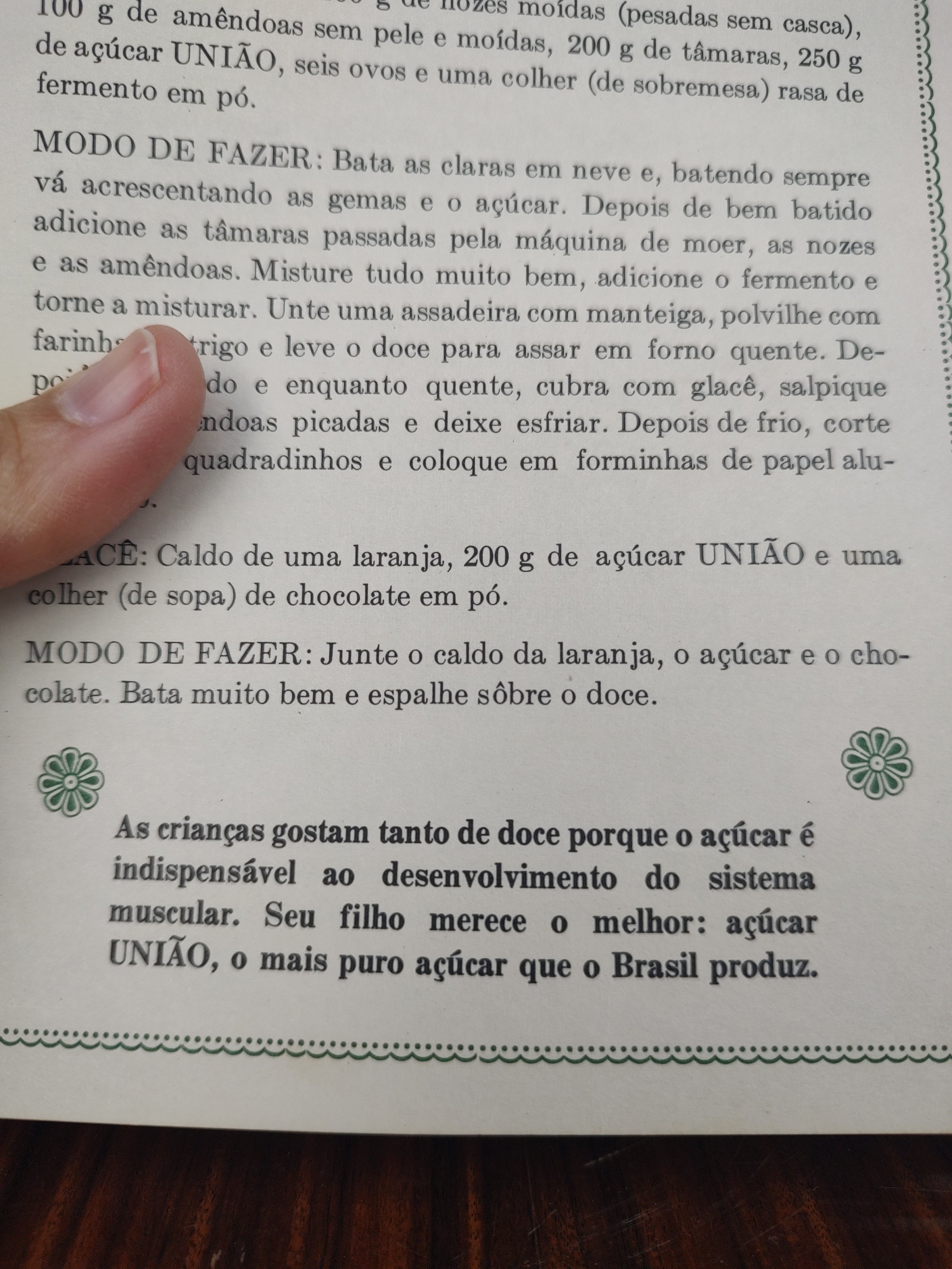 Livro "200 Receitas do Açúcar União - vol. 2" anos 70