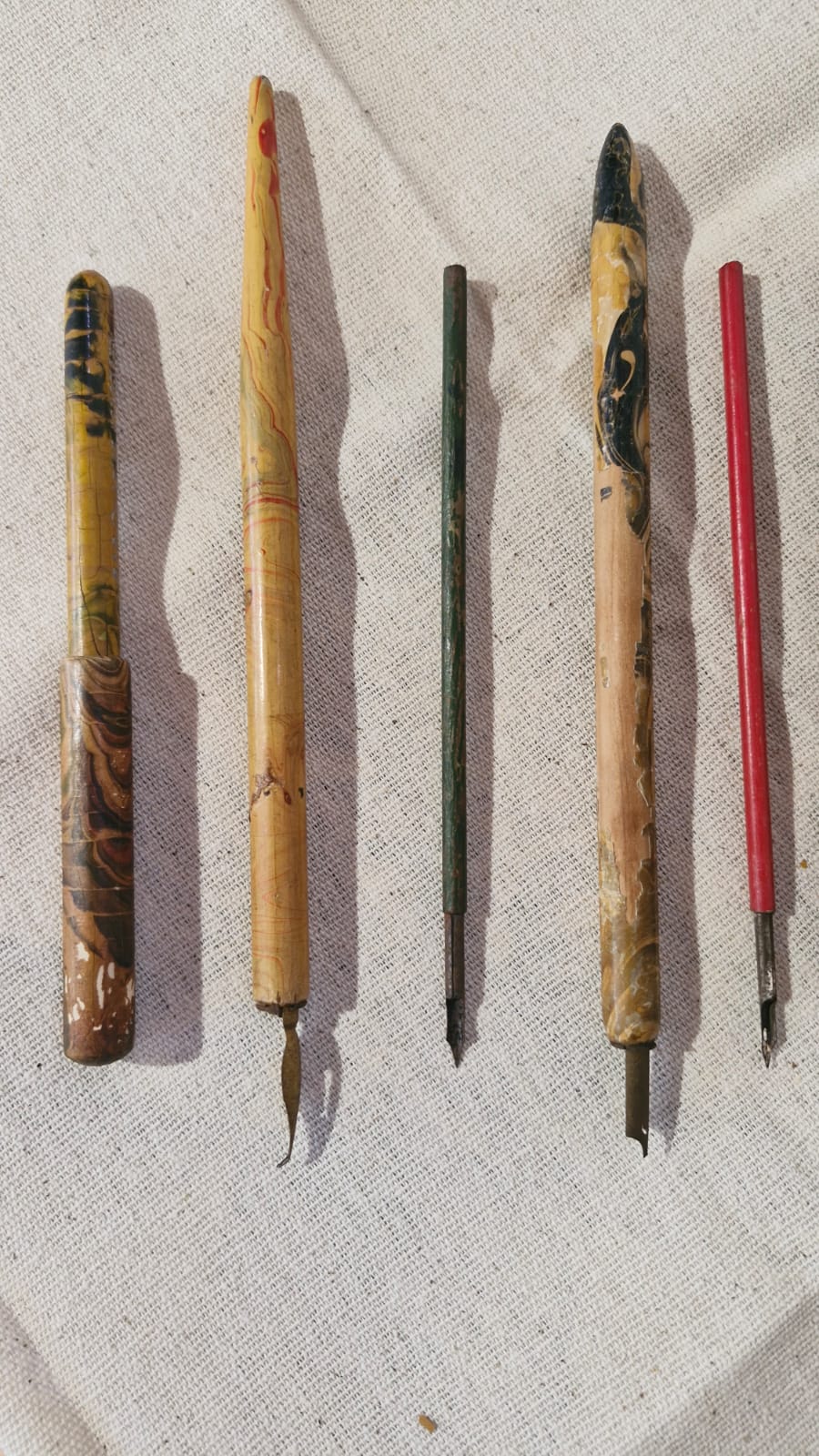 Rara Coleção 10 Canetas De Pena Antigas (Dip Pens) Vintage Caligrafia