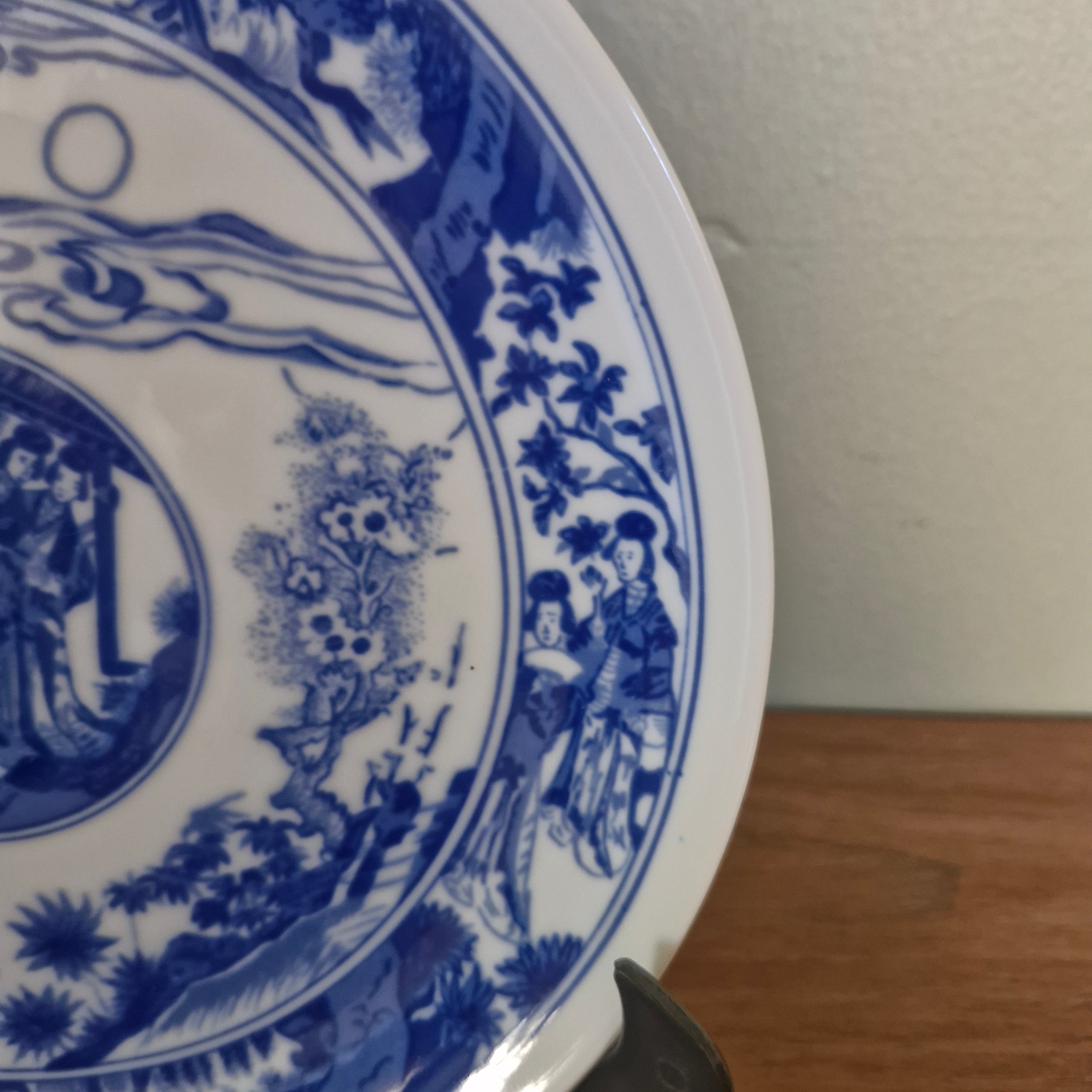 Prato Porcelana azul e branco